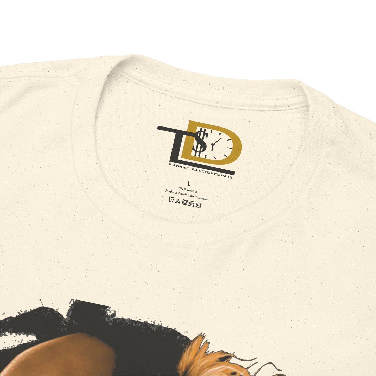 Unisex Heavy Cotton Tee - Inspiring Lion and Human Design