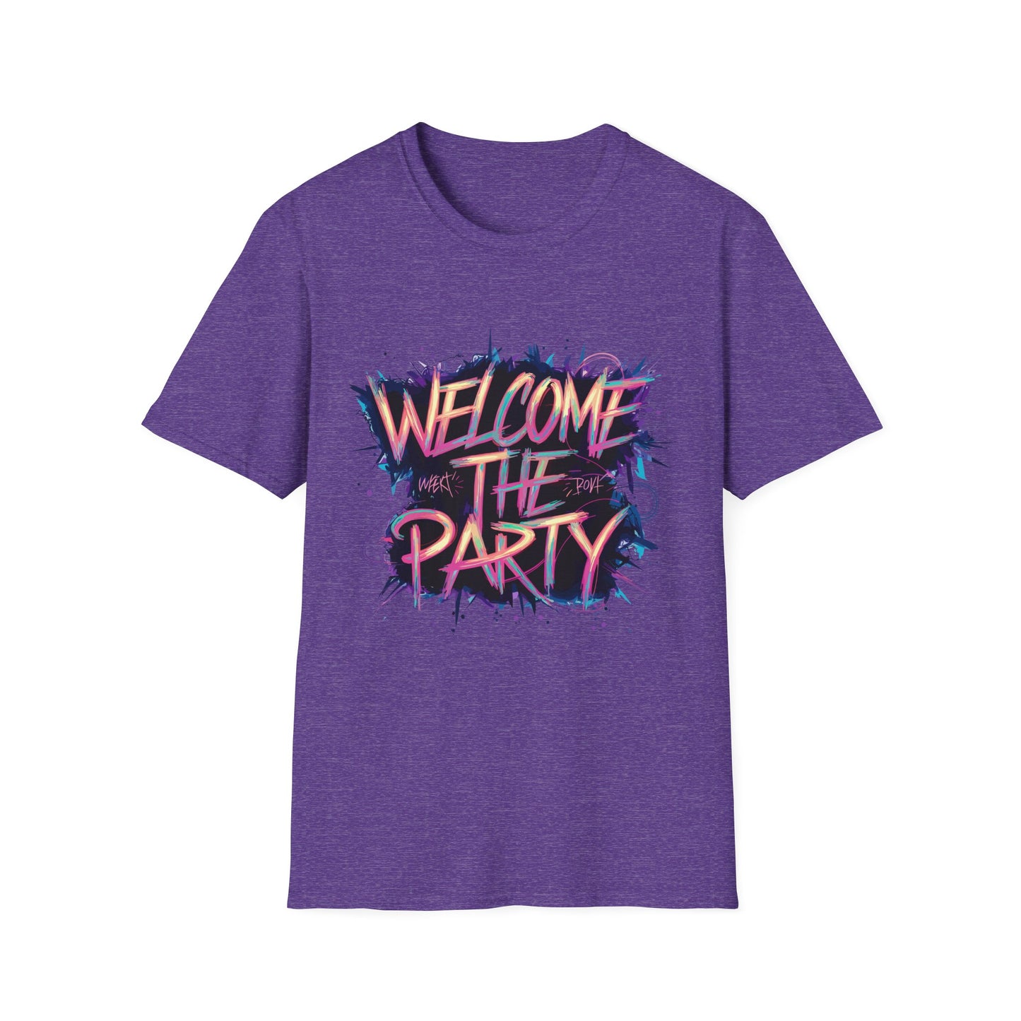 Welcome the Party Unisex Softstyle T-Shirt, Party Shirt, Celebration Tee, Casual Wear, Gift for Party Lovers, Festival Clothing