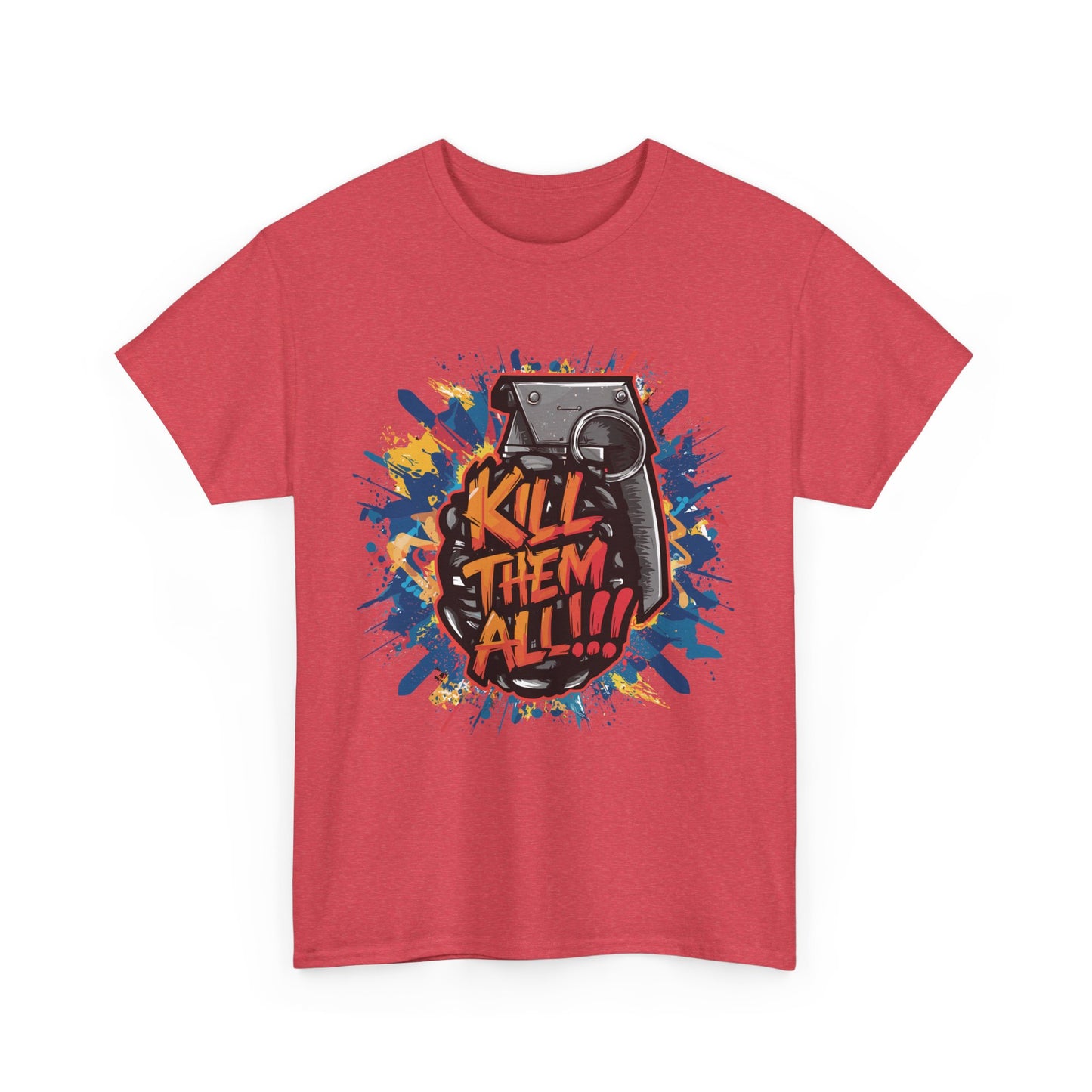Unisex Graphic Tee with 'Kill Them All' Design | Casual Wear, Streetwear, Graphic T-Shirt, Gift for Gamers, Statement Shirt
