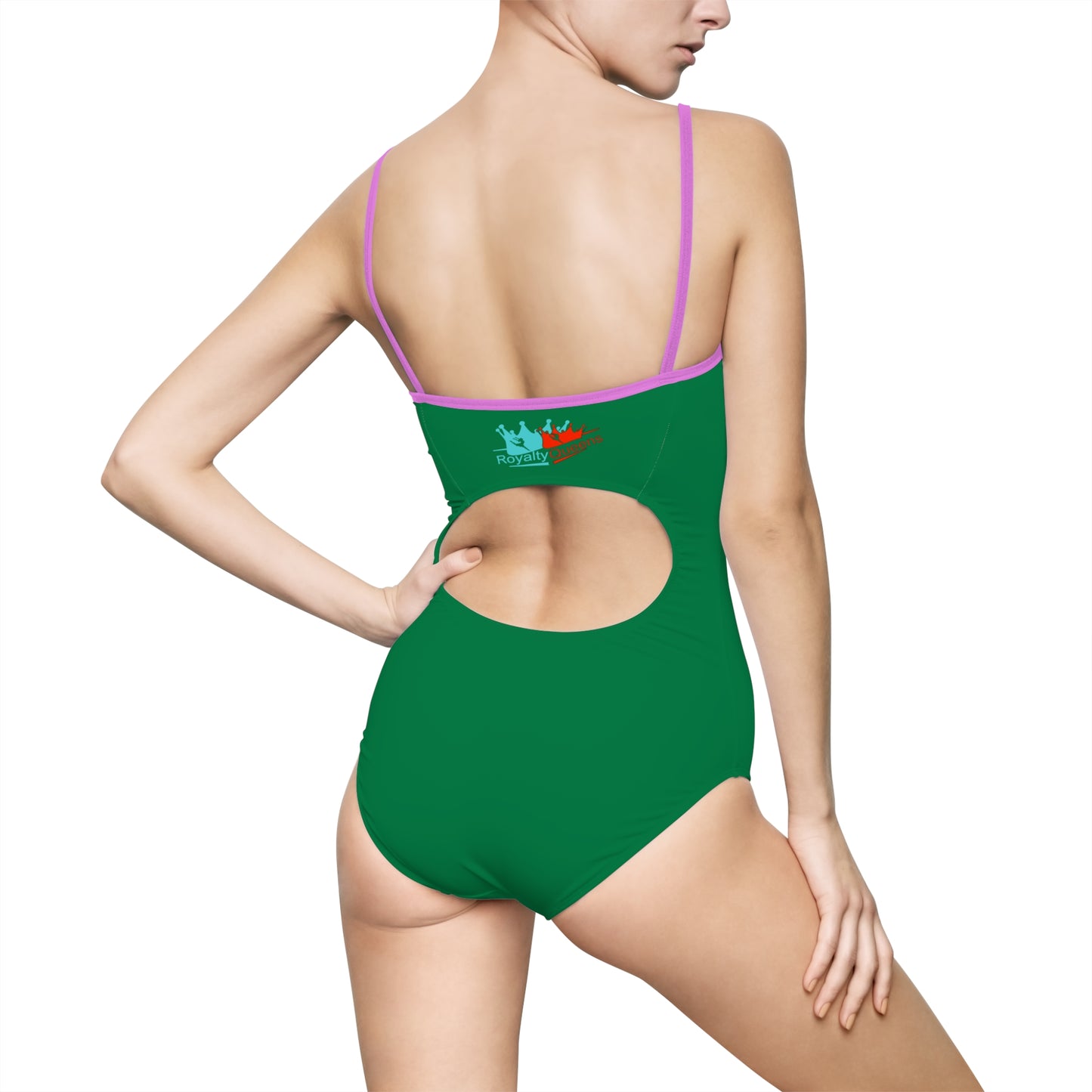 Women's One-Piece Swimsuit with Royalty Design, Summer Swimwear, Beachwear, Pool Party Outfit, Vacation Ready, Gift for Her