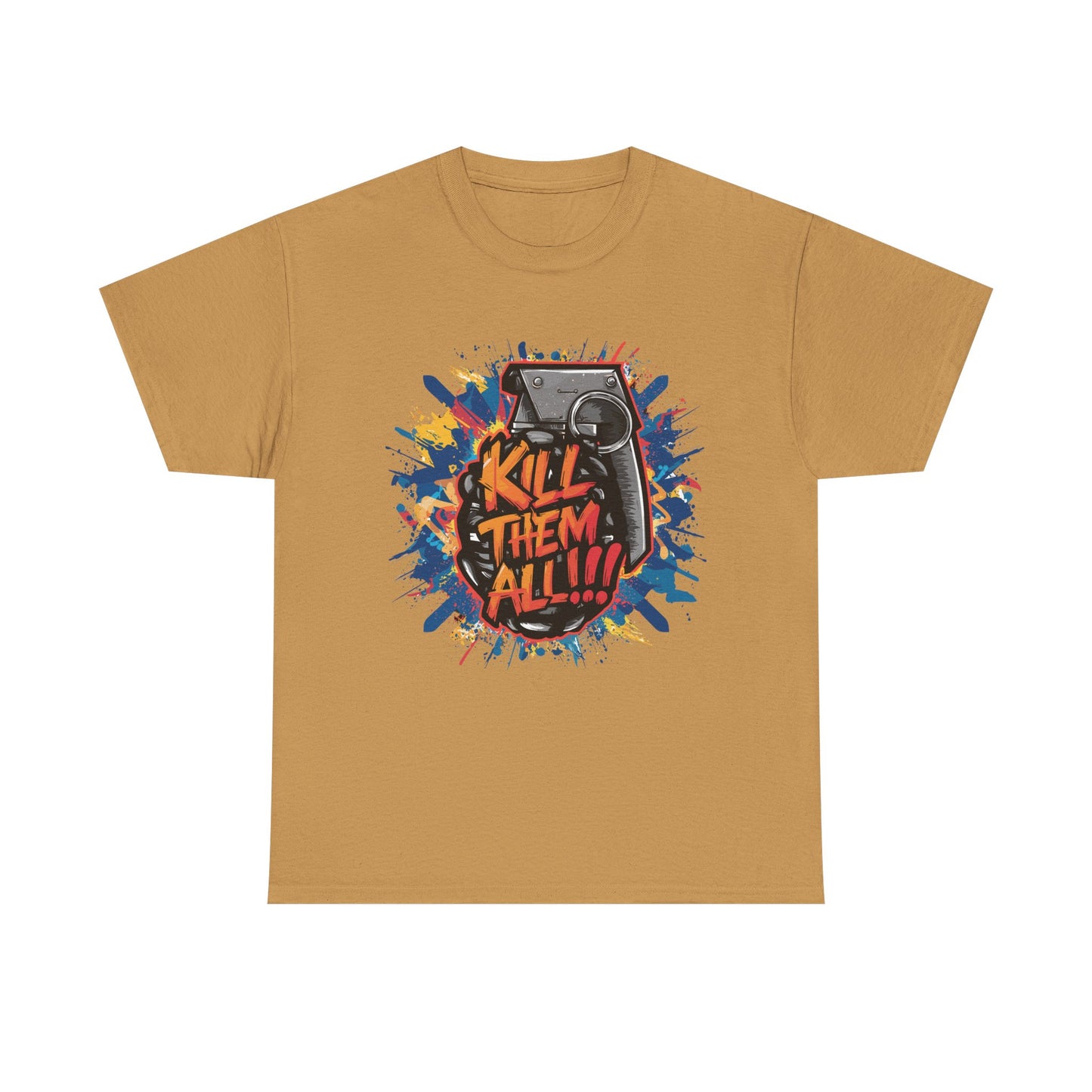 Unisex Graphic Tee with 'Kill Them All' Design | Casual Wear, Streetwear, Graphic T-Shirt, Gift for Gamers, Statement Shirt