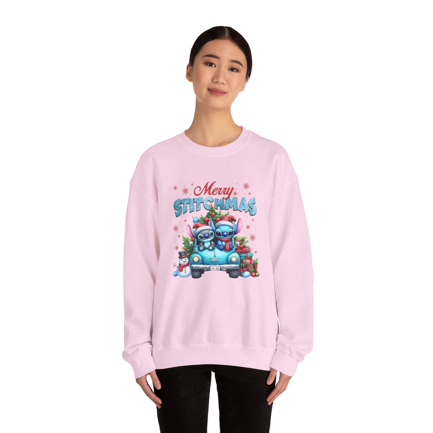 Merry Stitchmas Sweatshirt – Cute Stitch Holiday Crewneck