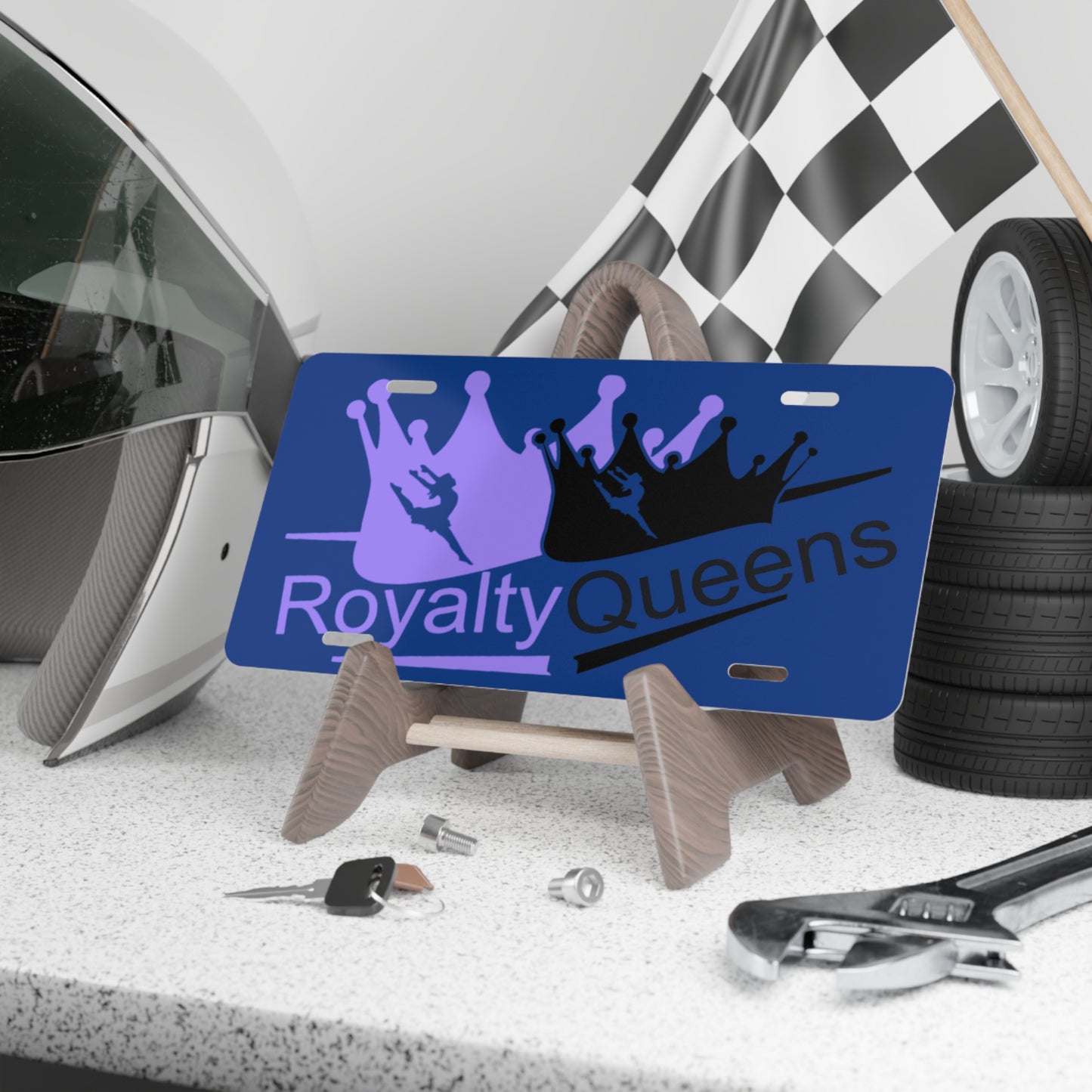 Royalty Queens License Plate, Custom Vanity Plate for Car, Car Accessory Gift, Crown Decor, Unique License Plate for Queens