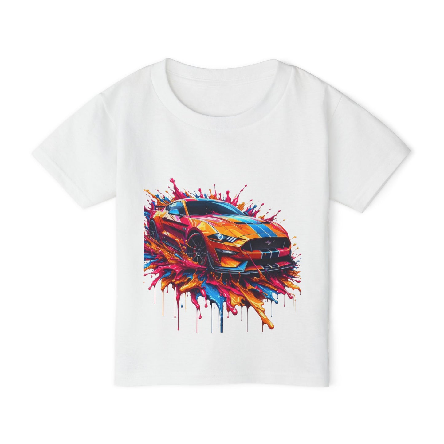 Vibrant Sports Car Toddler T-Shirt - Fun & Colorful Kids Tee