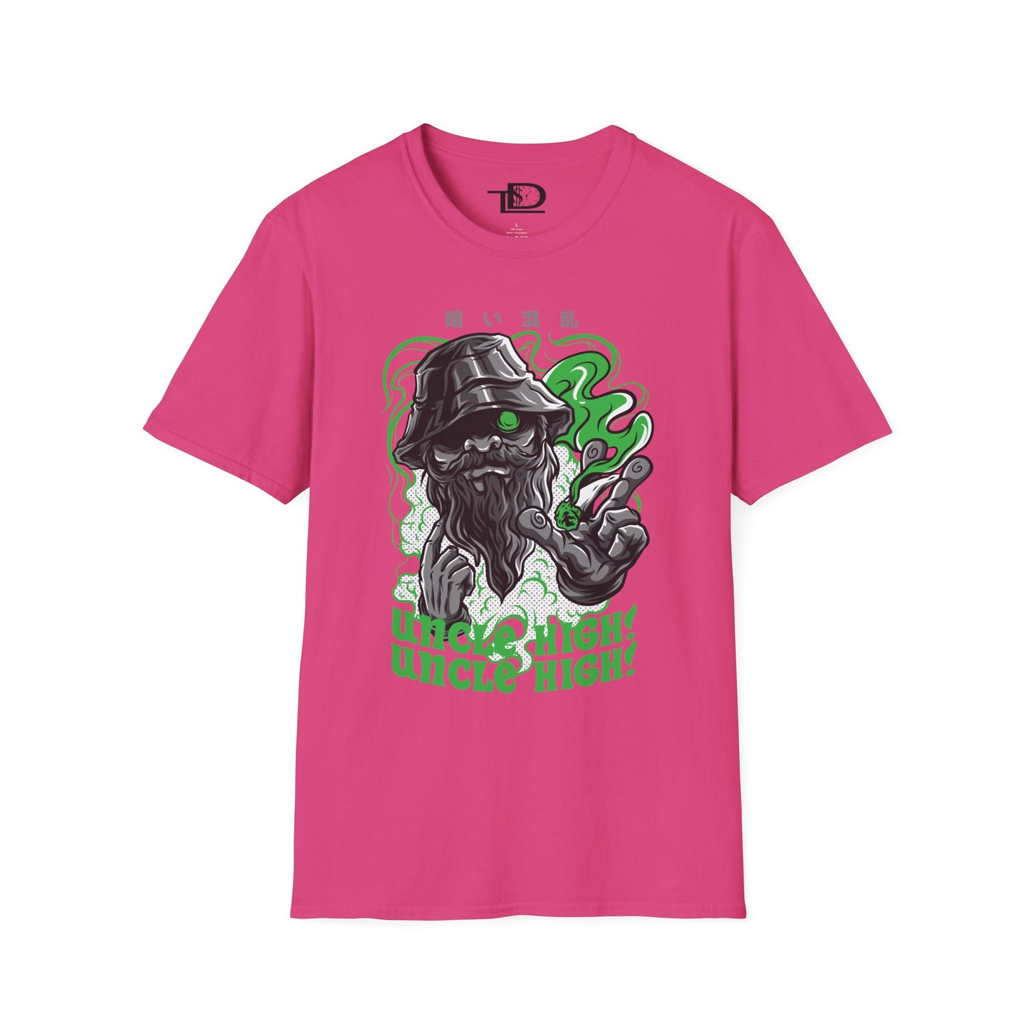 Unisex Softstyle T-Shirt with Fun Cannabis Design, Great for Festivals, Parties, Gifts, Uncle High Tee, Unique Graphic Shirt, Stoner Apparel