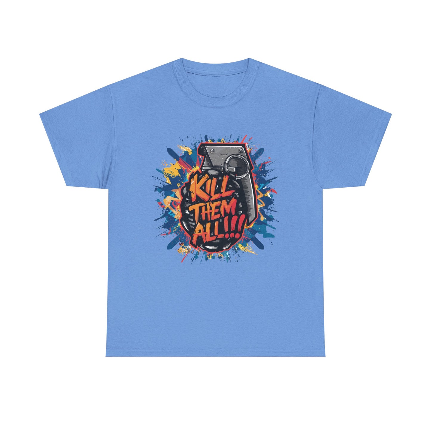 Unisex Graphic Tee with 'Kill Them All' Design | Casual Wear, Streetwear, Graphic T-Shirt, Gift for Gamers, Statement Shirt