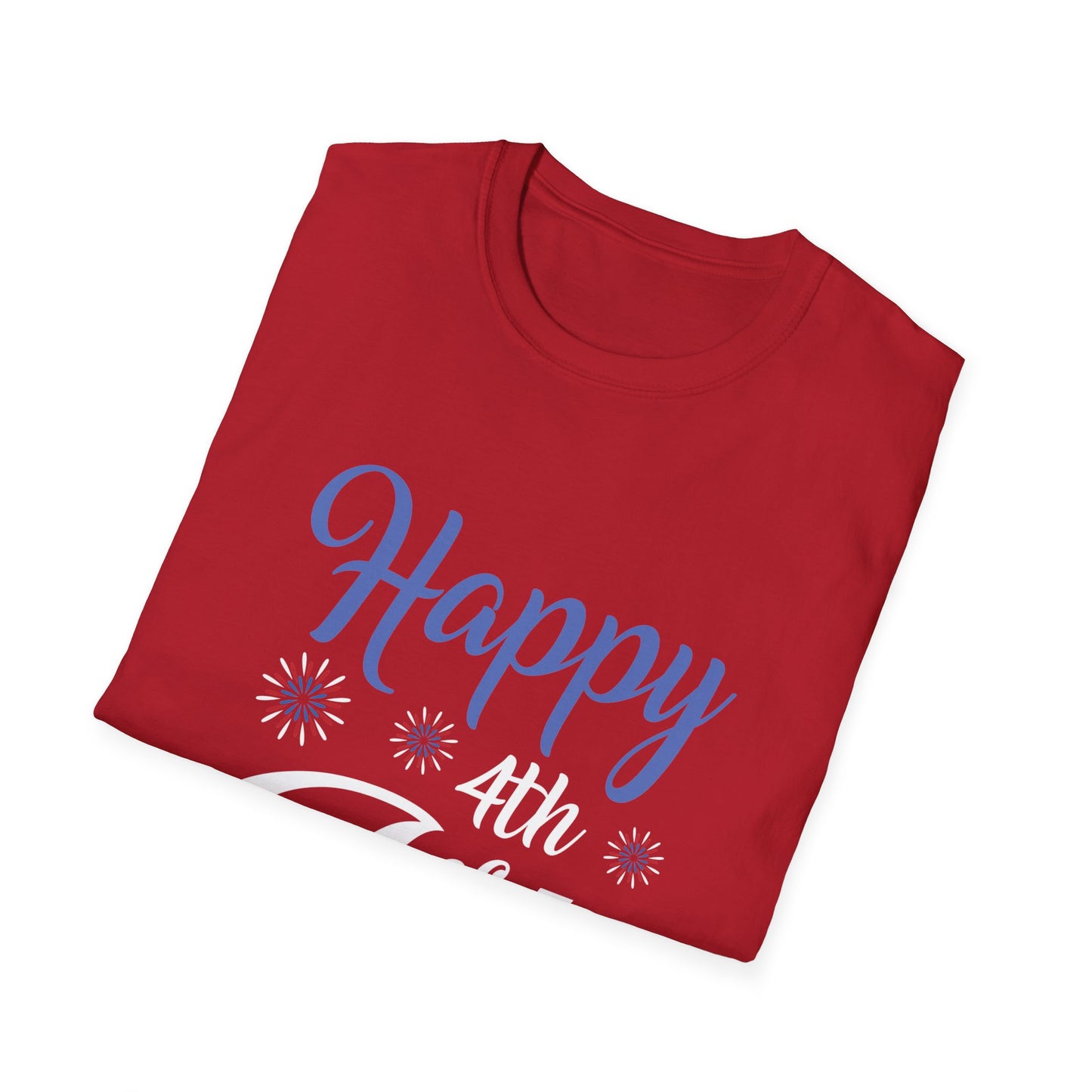 Happy Vibes Unisex Softstyle T-Shirt | Casual Wear, Gift for Friends, Birthday Gift, Positivity Shirt, Everyday Comfort