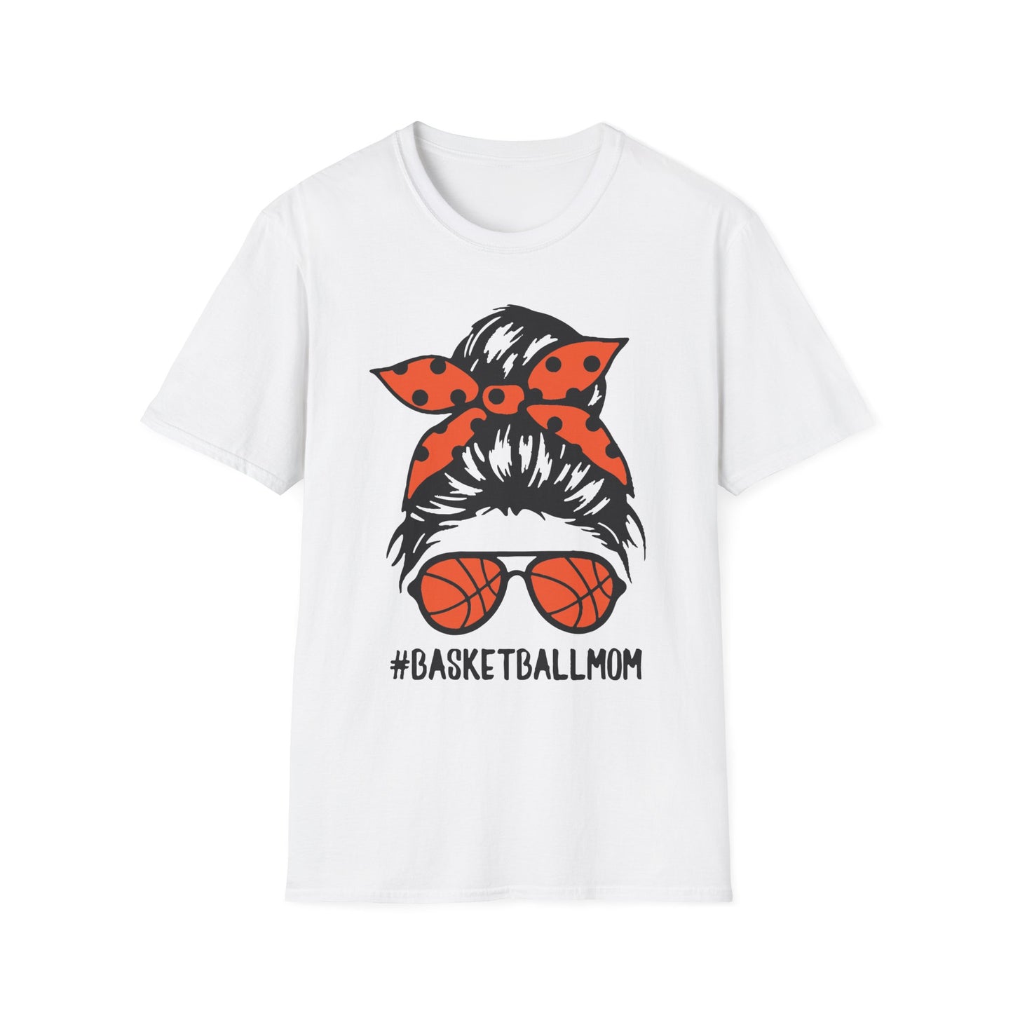 #BasketballMom Unisex Softstyle T-Shirt - Fun and Stylish Tee for Basketball Moms