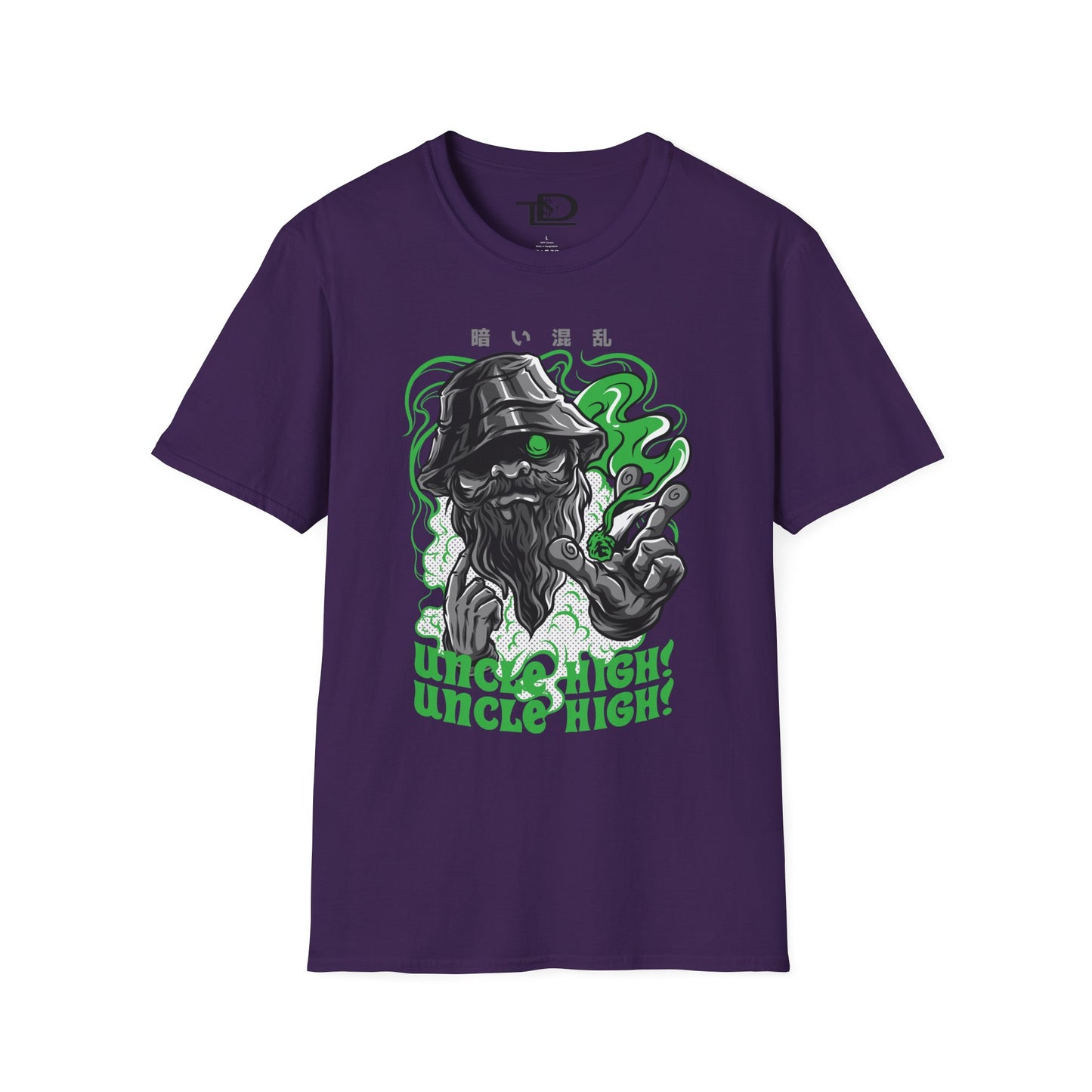 Unisex Softstyle T-Shirt with Fun Cannabis Design, Great for Festivals, Parties, Gifts, Uncle High Tee, Unique Graphic Shirt, Stoner Apparel