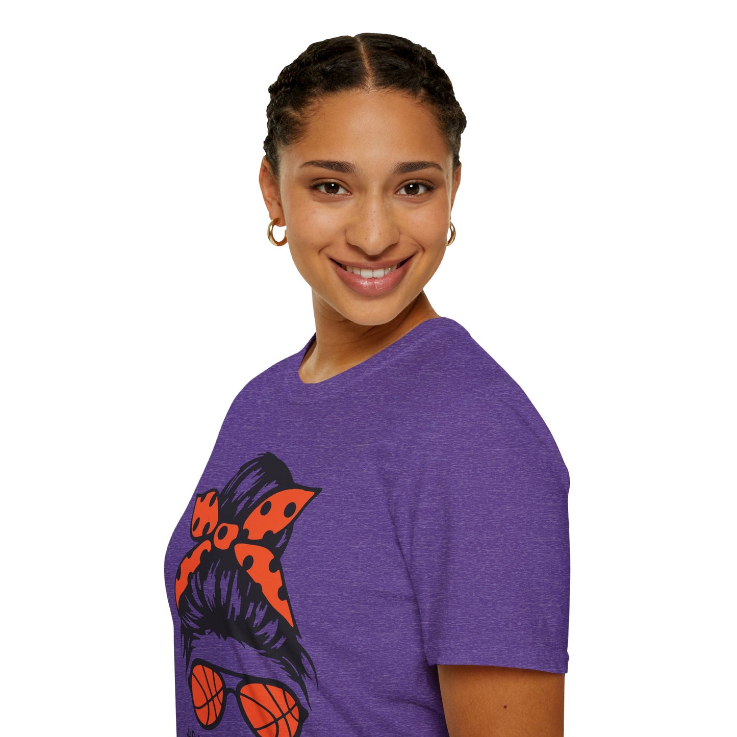 #BasketballMom Unisex Softstyle T-Shirt - Fun and Stylish Tee for Basketball Moms
