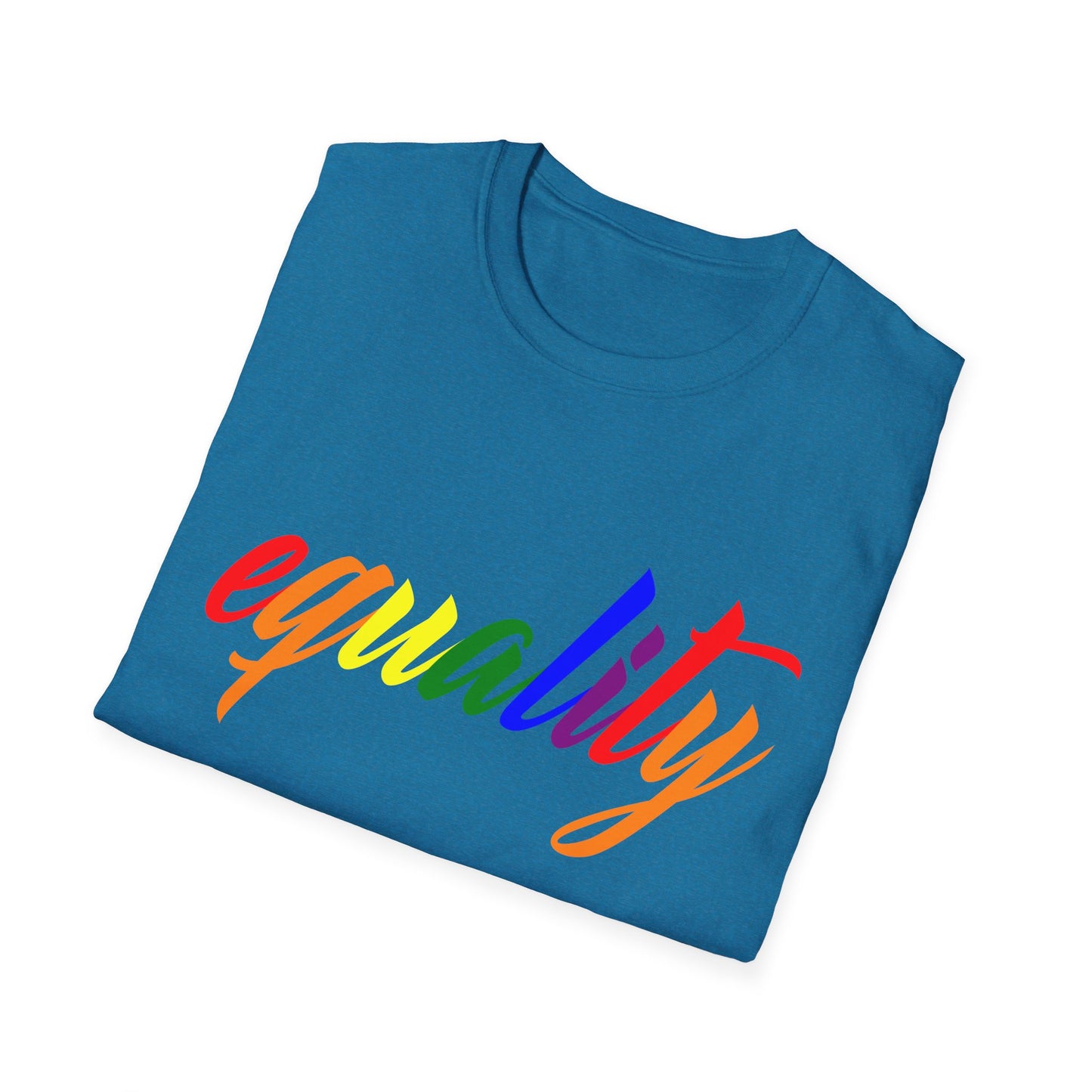 Unisex Equality T-Shirt, Softstyle Graphic Tee, LGBTQ+ Pride Apparel, Inclusive Fashion, Gift for Activists, Casual Wear