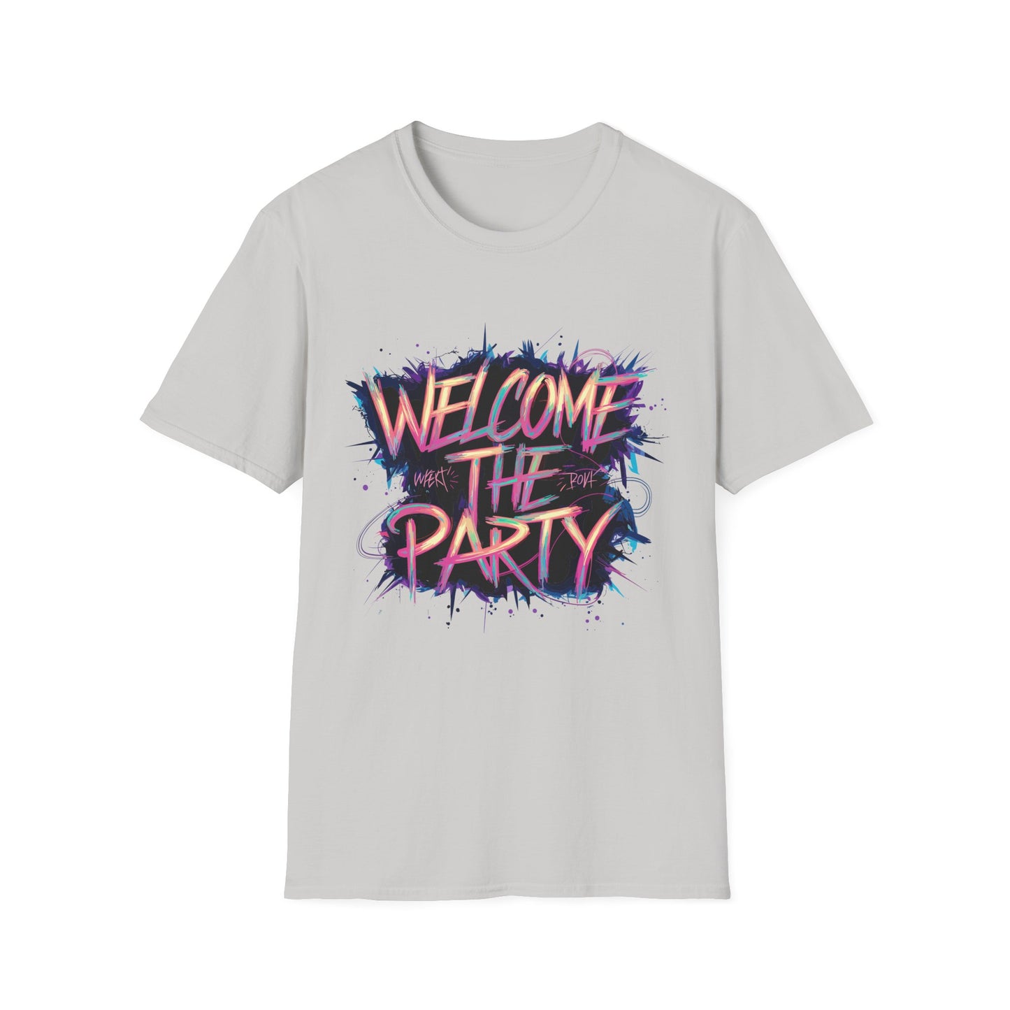 Welcome the Party Unisex Softstyle T-Shirt, Party Shirt, Celebration Tee, Casual Wear, Gift for Party Lovers, Festival Clothing