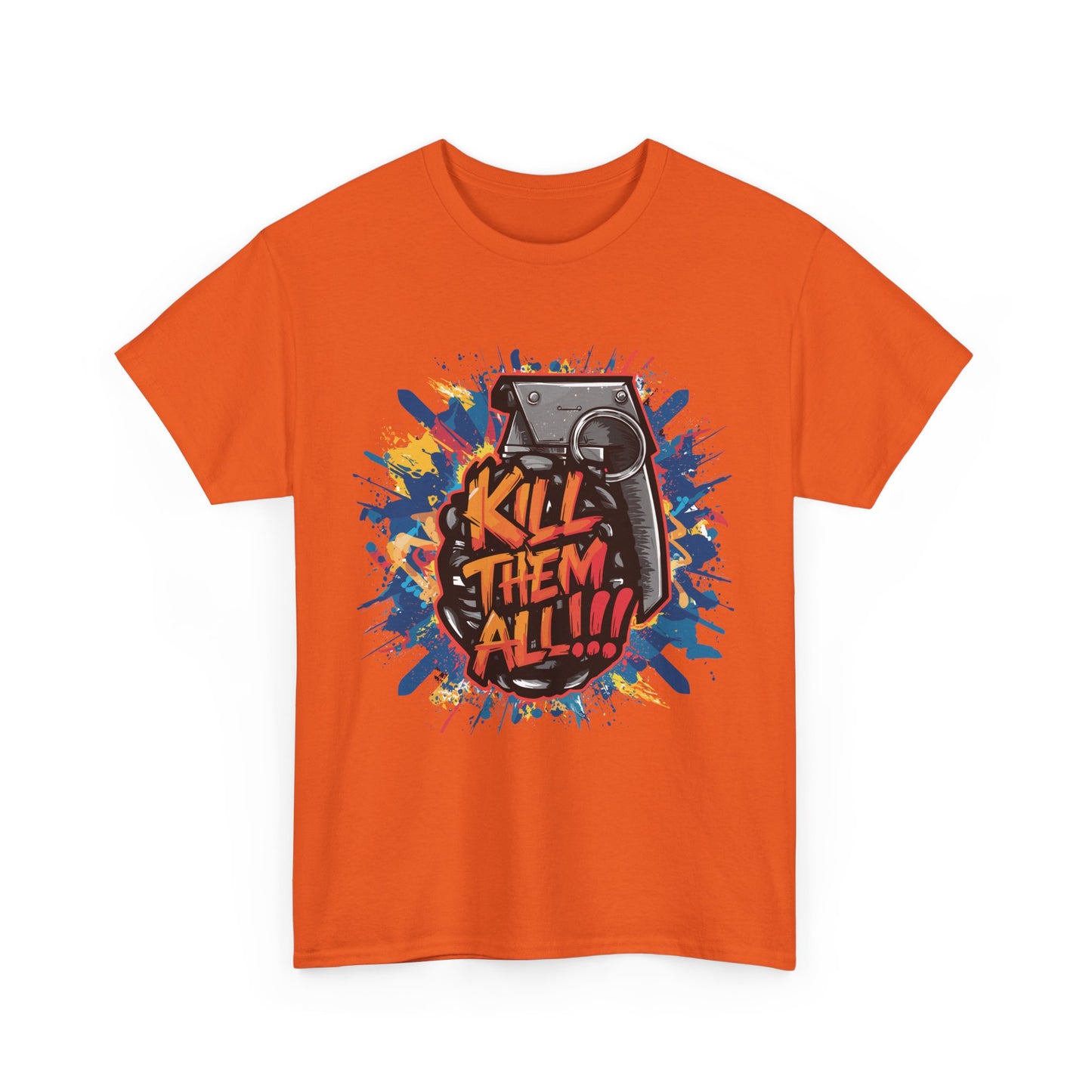 Unisex Graphic Tee with 'Kill Them All' Design | Casual Wear, Streetwear, Graphic T-Shirt, Gift for Gamers, Statement Shirt