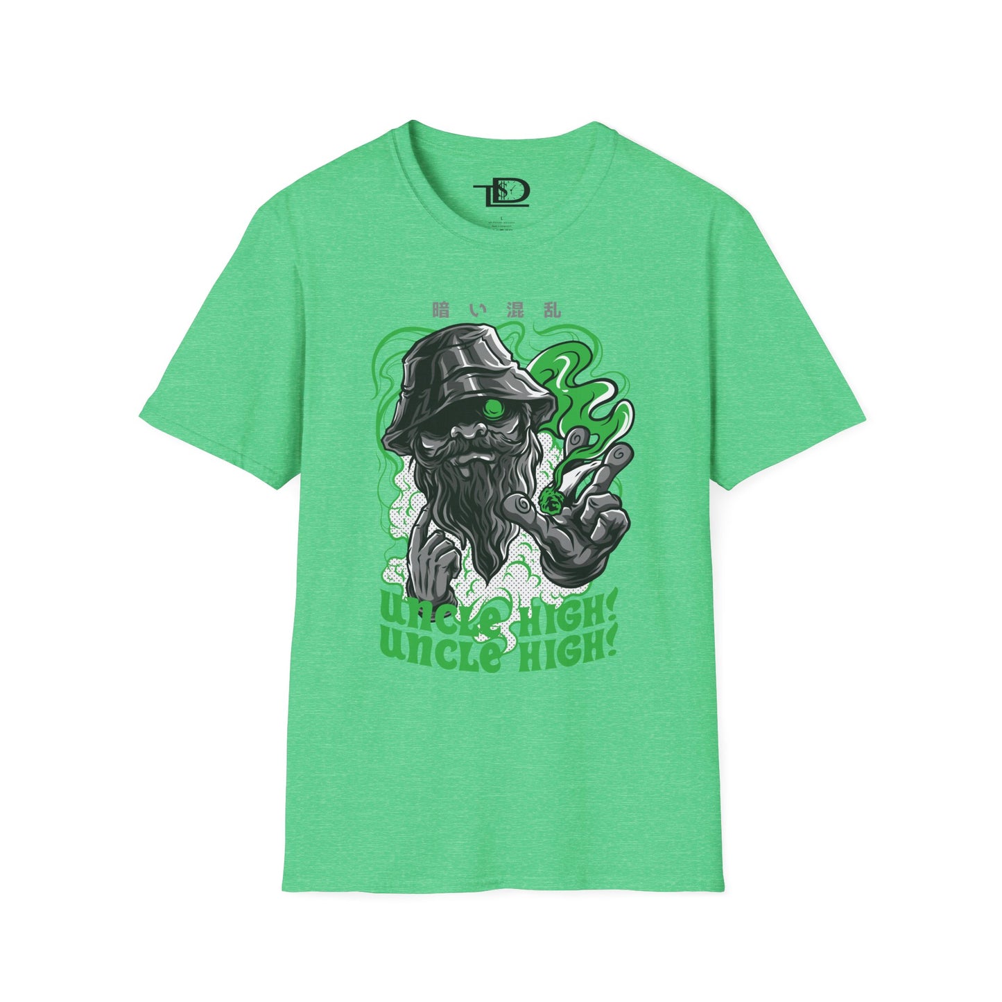 Unisex Softstyle T-Shirt with Fun Cannabis Design, Great for Festivals, Parties, Gifts, Uncle High Tee, Unique Graphic Shirt, Stoner Apparel