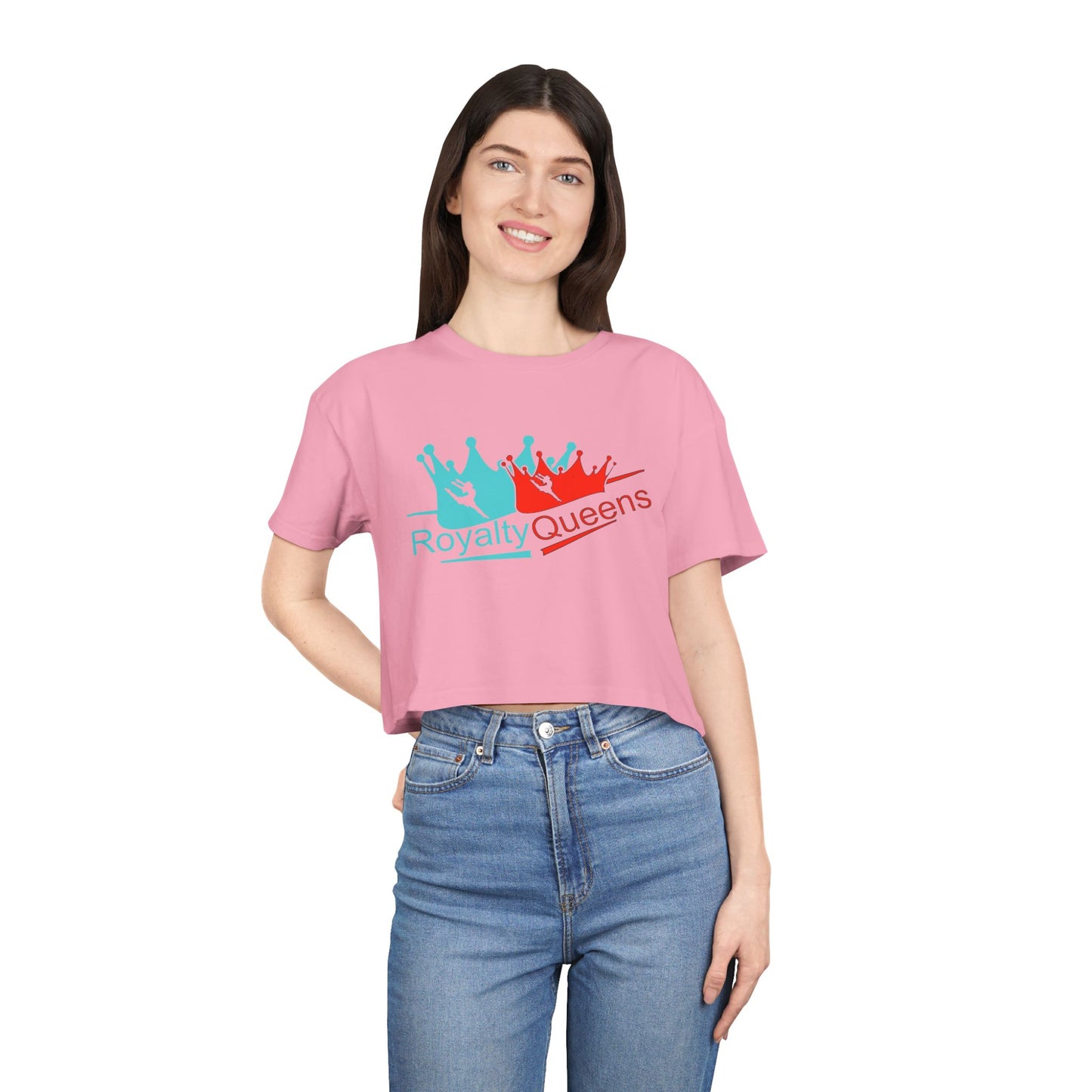 Royalty Queens Women's Crop Tee - Stylish Summer Top, Perfect Gift for Birthdays, Group Events, or Casual Outings