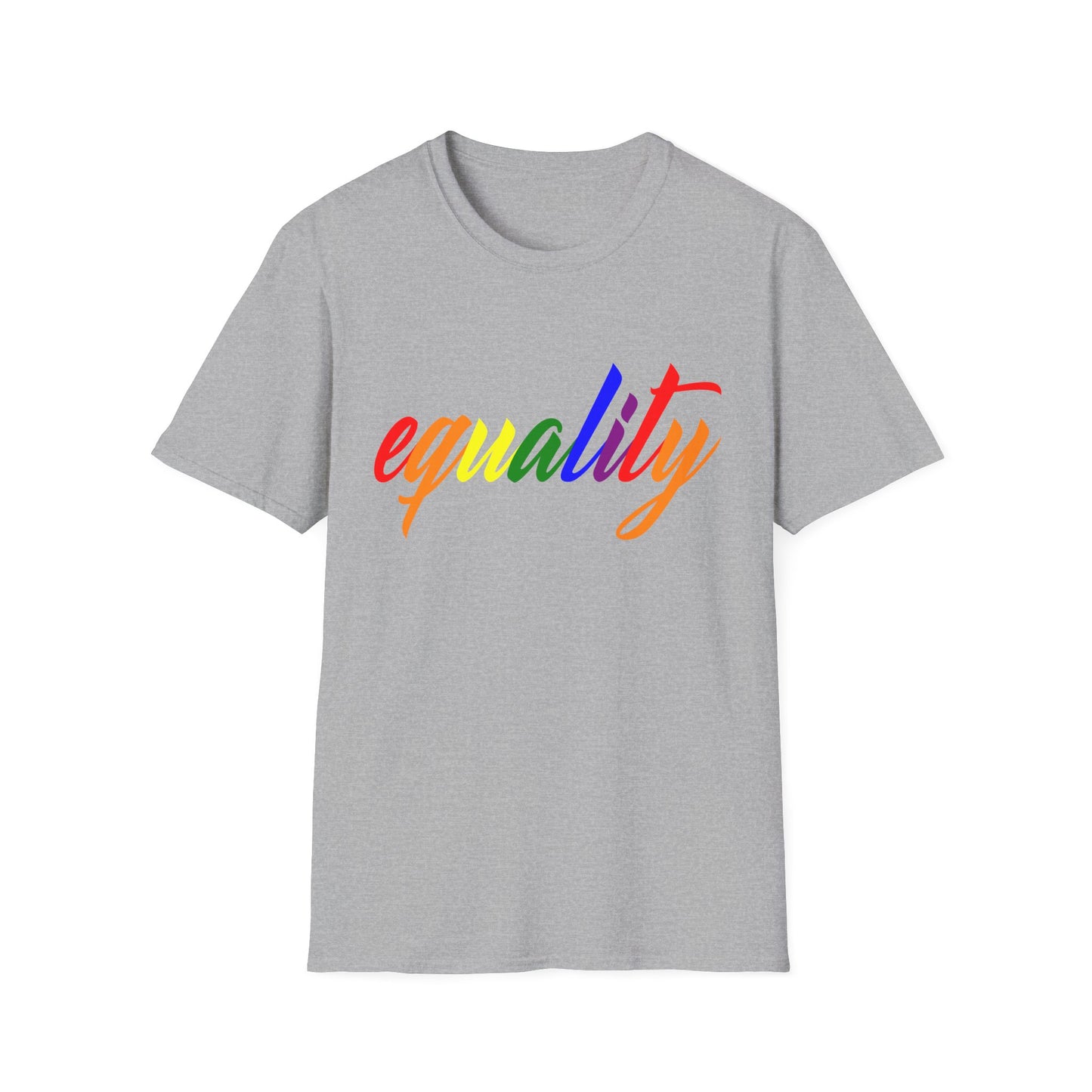 Unisex Equality T-Shirt, Softstyle Graphic Tee, LGBTQ+ Pride Apparel, Inclusive Fashion, Gift for Activists, Casual Wear