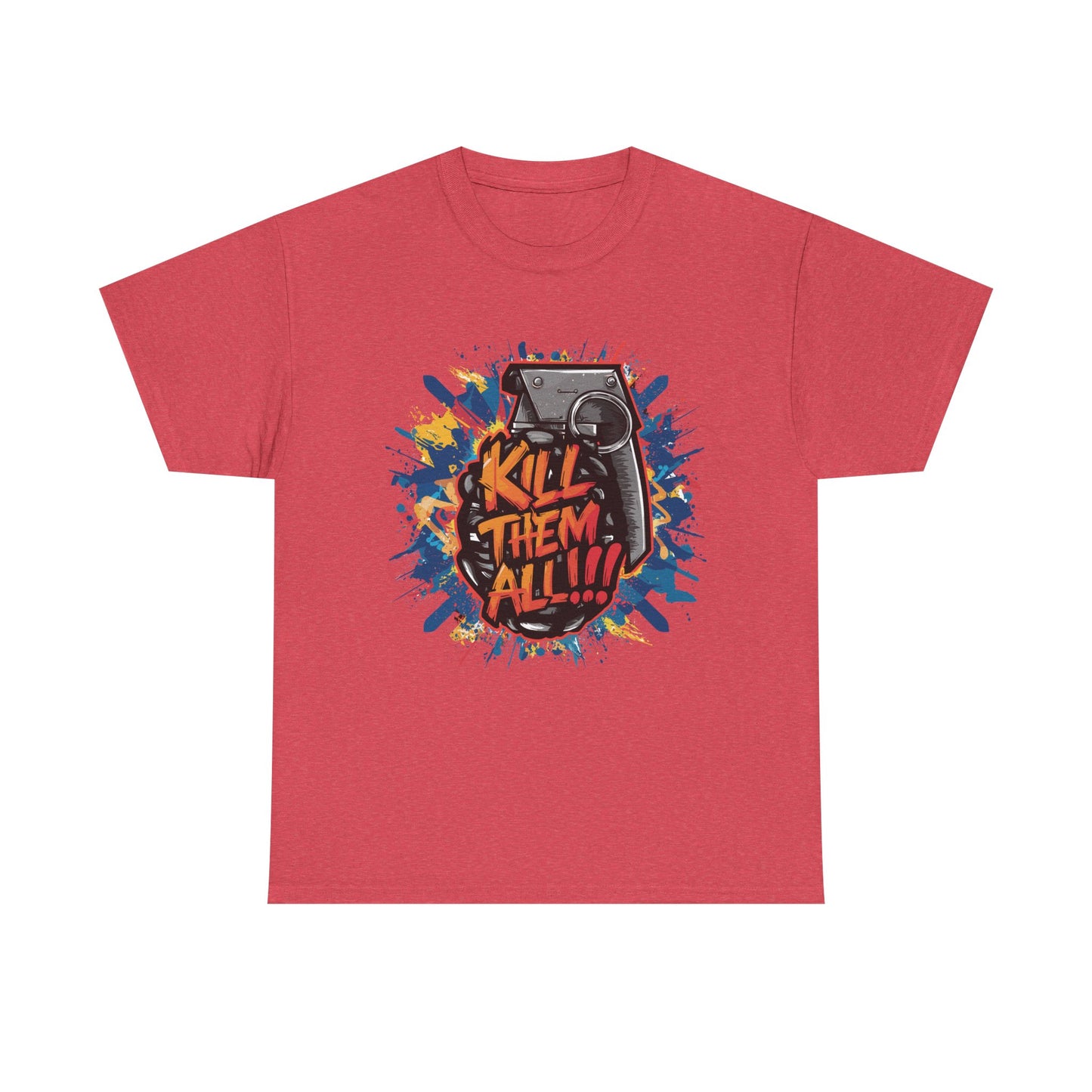 Unisex Graphic Tee with 'Kill Them All' Design | Casual Wear, Streetwear, Graphic T-Shirt, Gift for Gamers, Statement Shirt