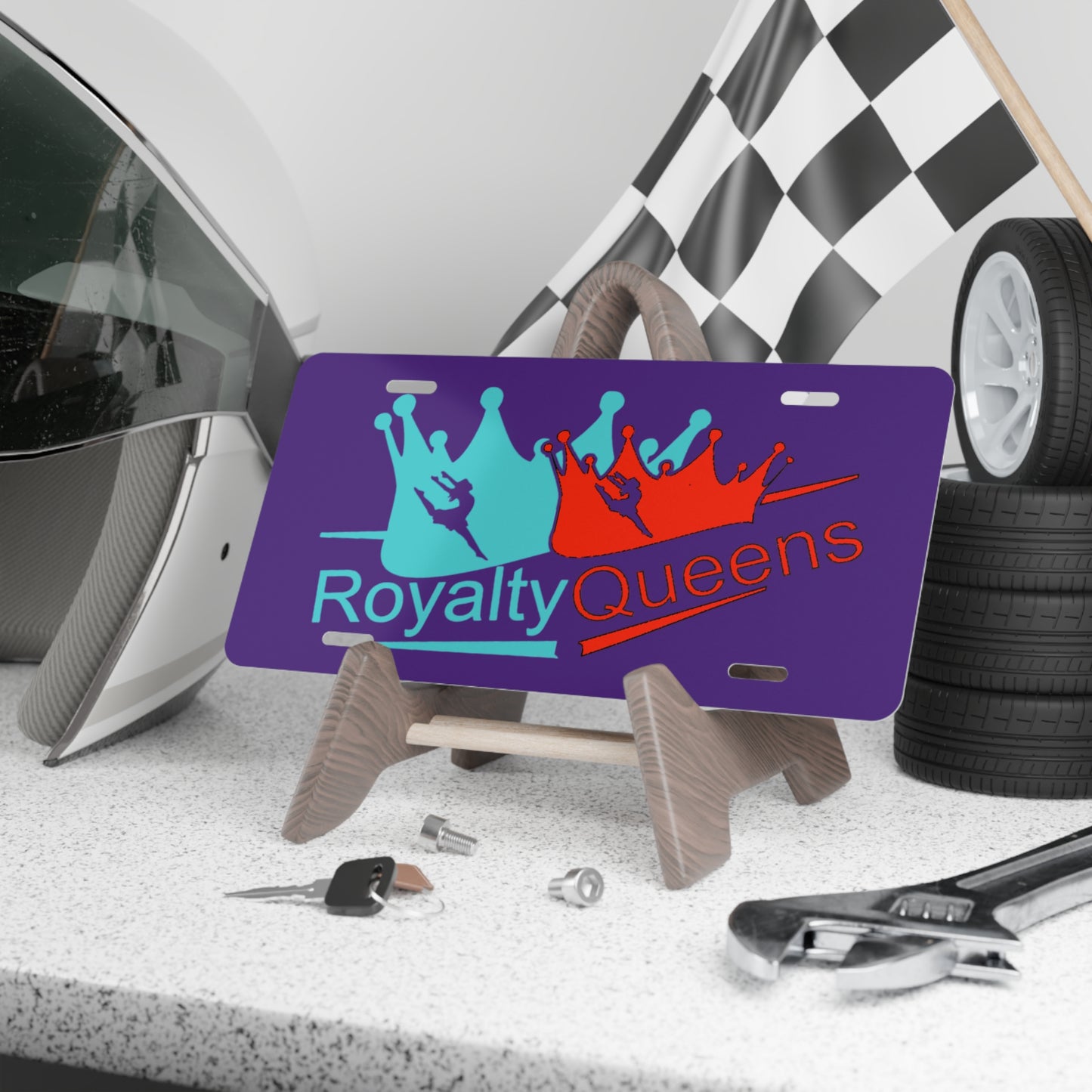 Royalty Queens Vanity Plate - Custom Car Decor, Unique Gift for Her, Birthday Present, Car Enthusiast Decor, Personalized License Plate