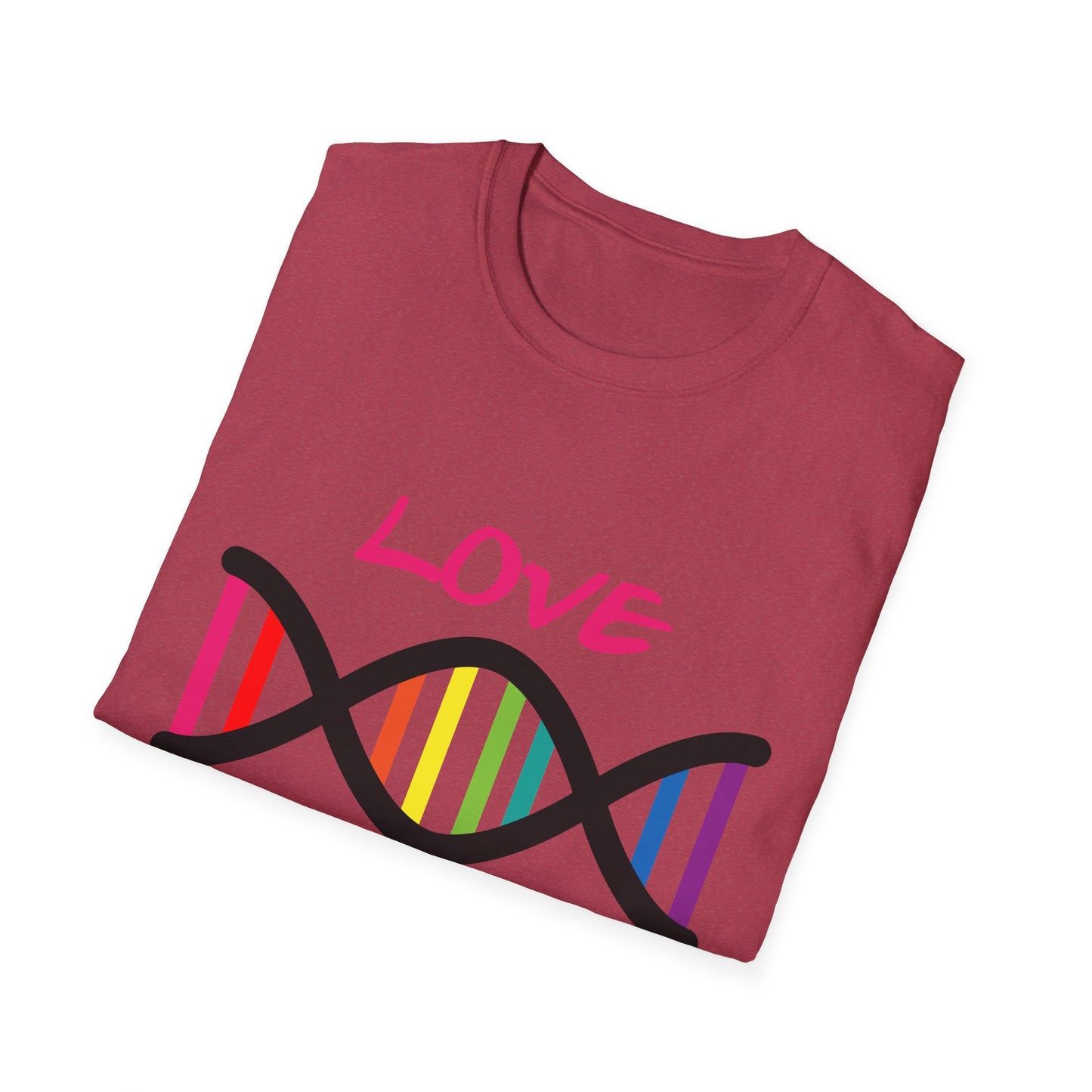 Love Yourself LGBTQ+ Pride T-Shirt, Unisex Rainbow Tee, Softstyle Shirt for Self-Care, Supportive Gift for Friends, Perfect for Pride Month