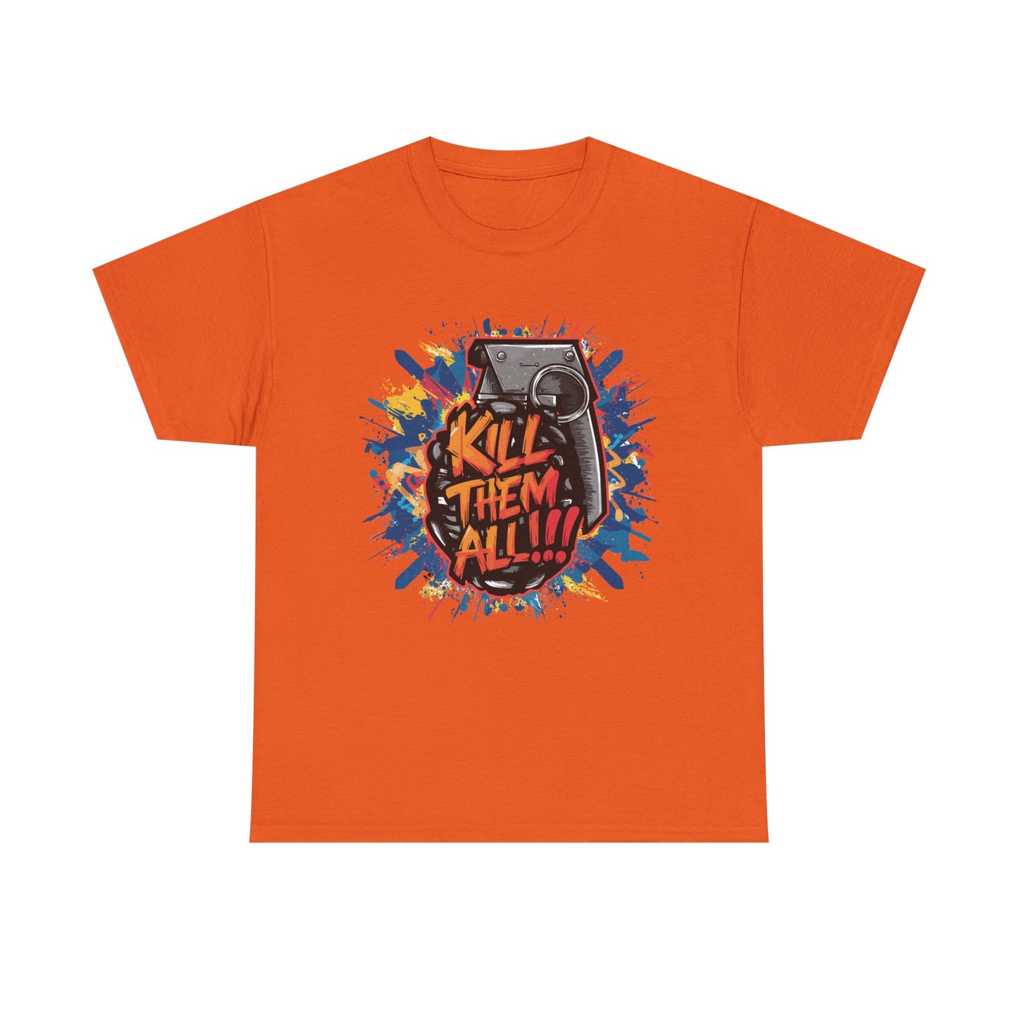 Unisex Graphic Tee with 'Kill Them All' Design | Casual Wear, Streetwear, Graphic T-Shirt, Gift for Gamers, Statement Shirt