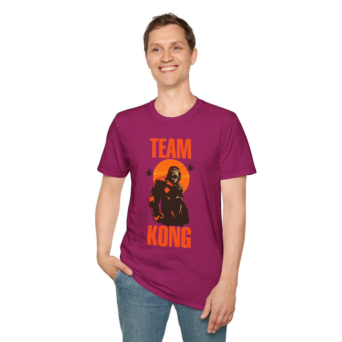 Team Kong Unisex Softstyle T-Shirt - Bold Graphic Tee for Fans & Celebrations