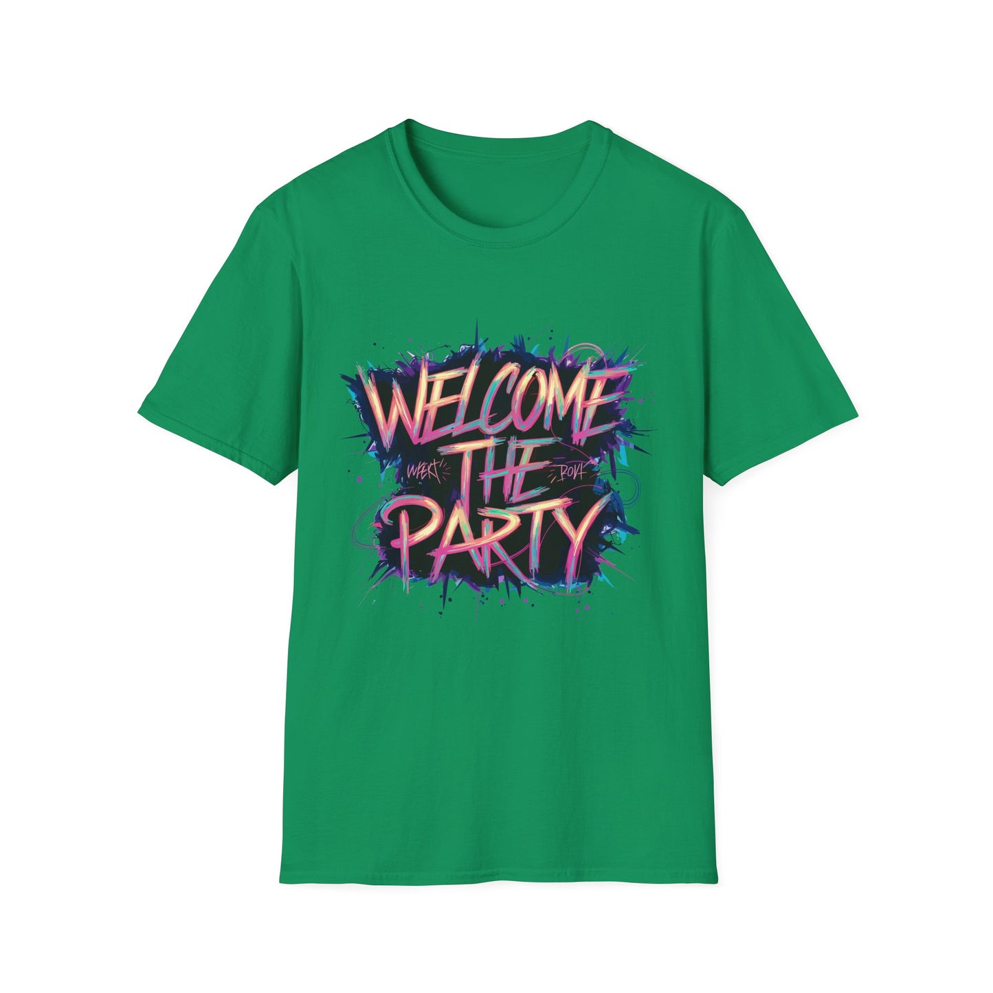 Welcome the Party Unisex Softstyle T-Shirt, Party Shirt, Celebration Tee, Casual Wear, Gift for Party Lovers, Festival Clothing