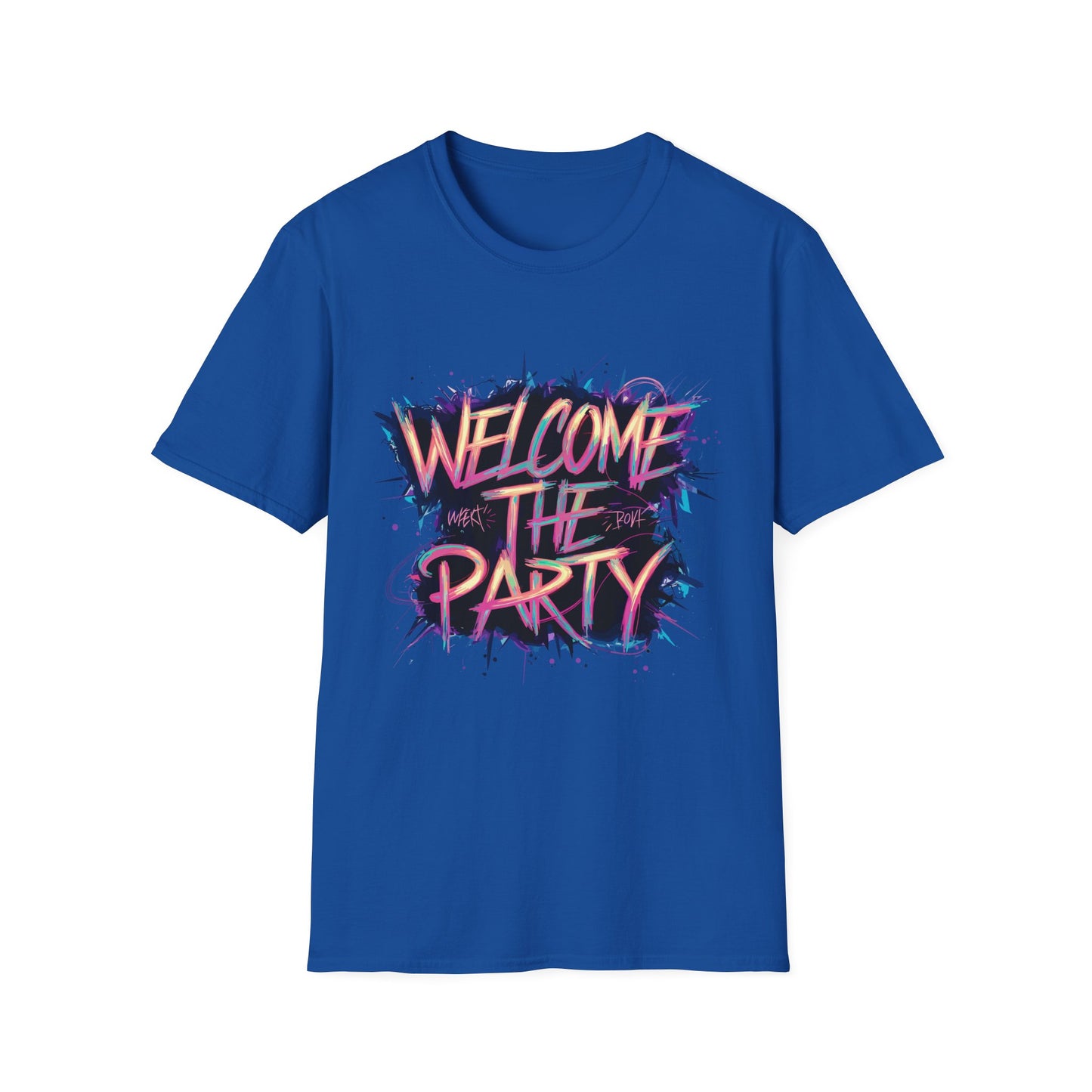 Welcome the Party Unisex Softstyle T-Shirt, Party Shirt, Celebration Tee, Casual Wear, Gift for Party Lovers, Festival Clothing