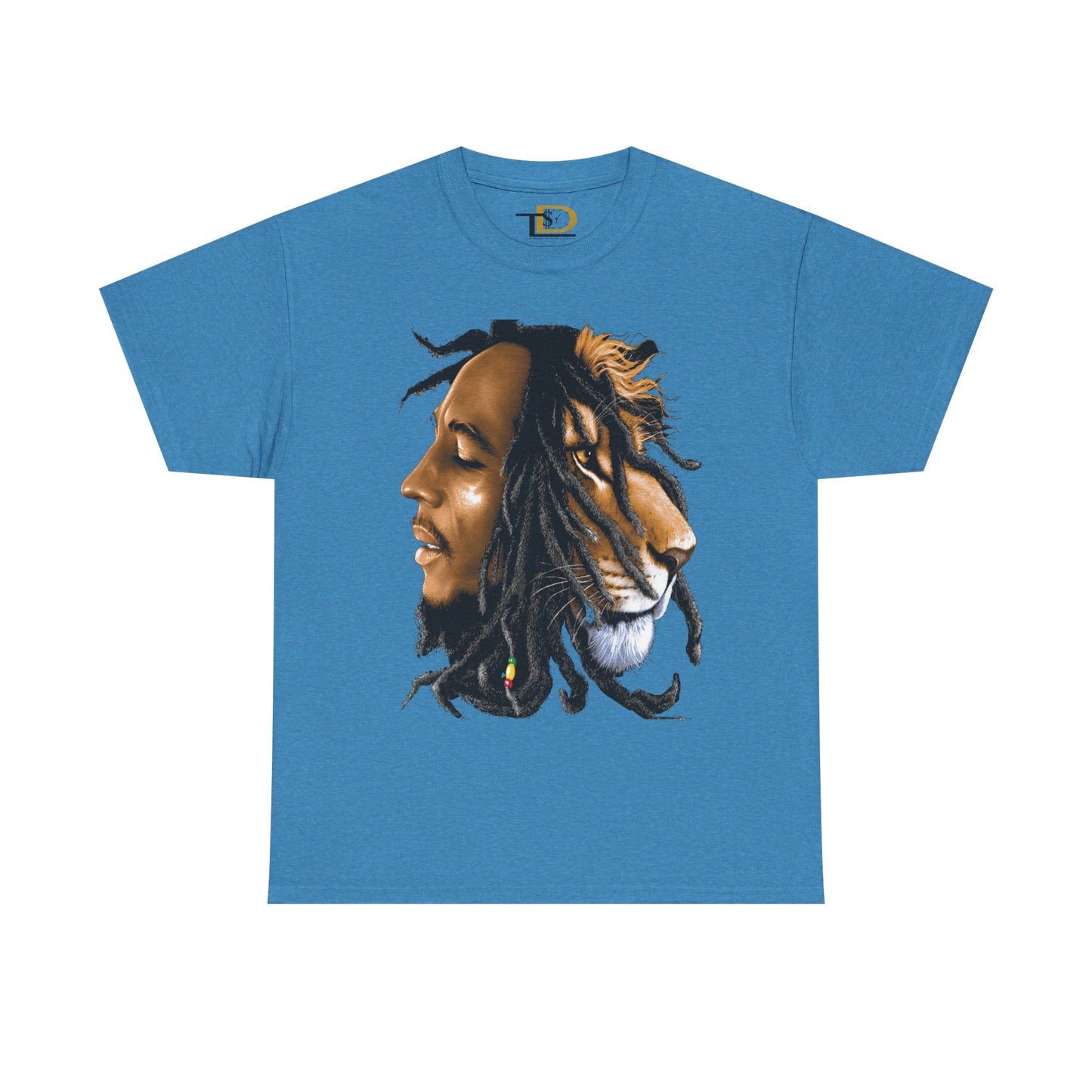 Unisex Heavy Cotton Tee - Inspiring Lion and Human Design