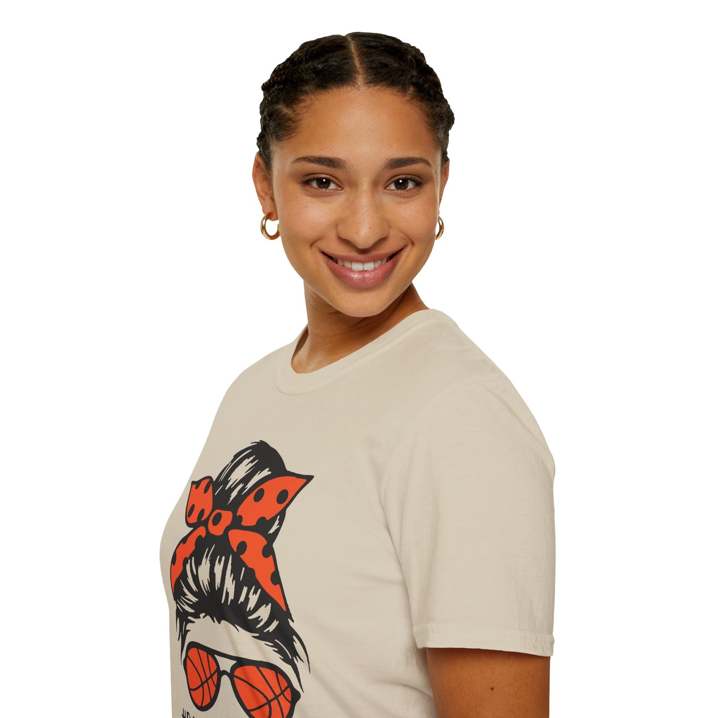 #BasketballMom Unisex Softstyle T-Shirt - Fun and Stylish Tee for Basketball Moms