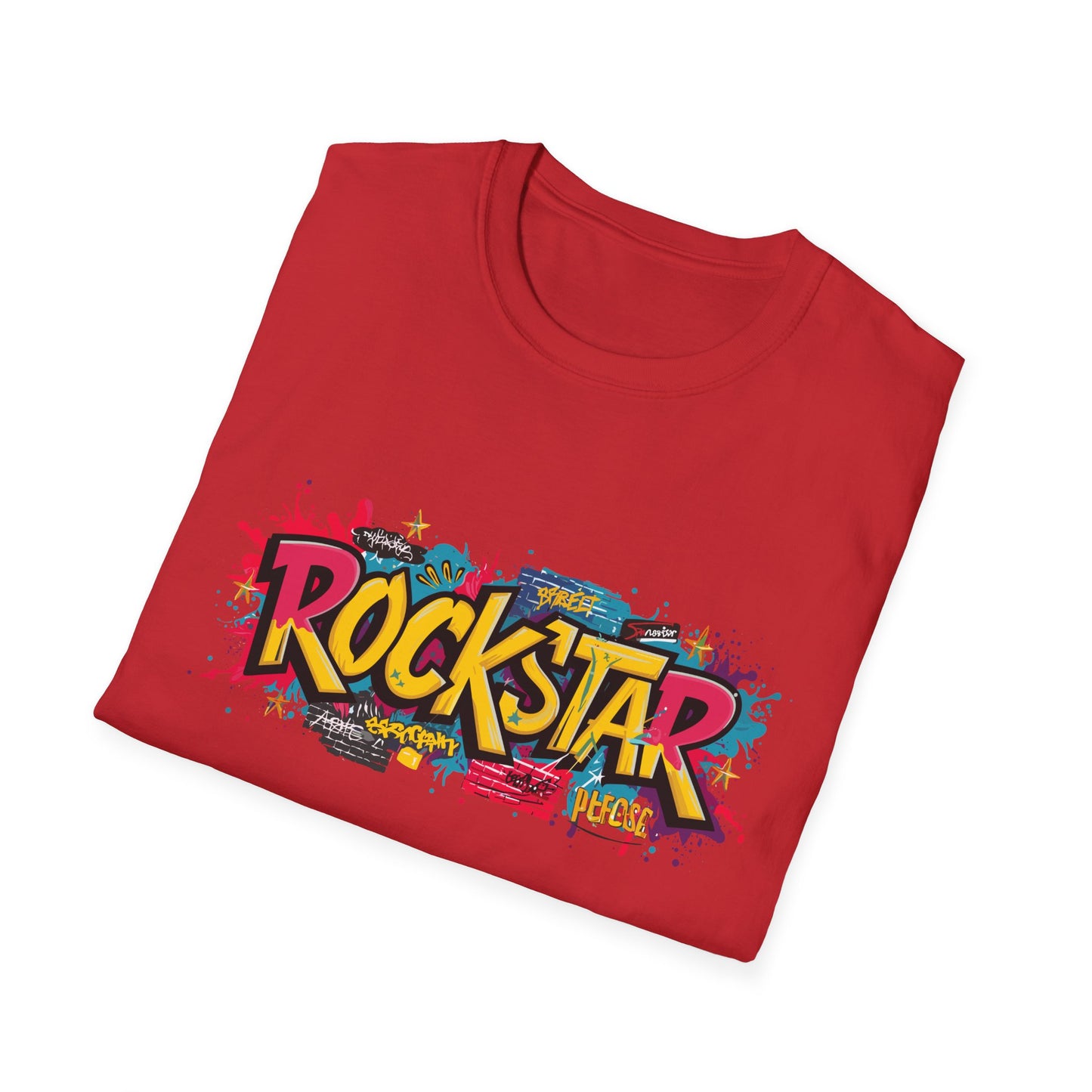 Rockstar Graphic Unisex T-Shirt, Music Lover Gift, Festival Wear, Cool Casual Tee, Birthday Present, Unisex Softstyle Shirt
