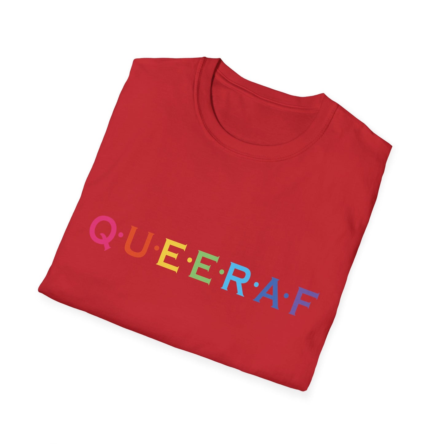 Pride-Inspired Unisex T-Shirt - QUEERAF Graphic Tee for LGBTQ+ Celebrations, Everyday Wear, Gift for Supporters, Inclusive Fashion