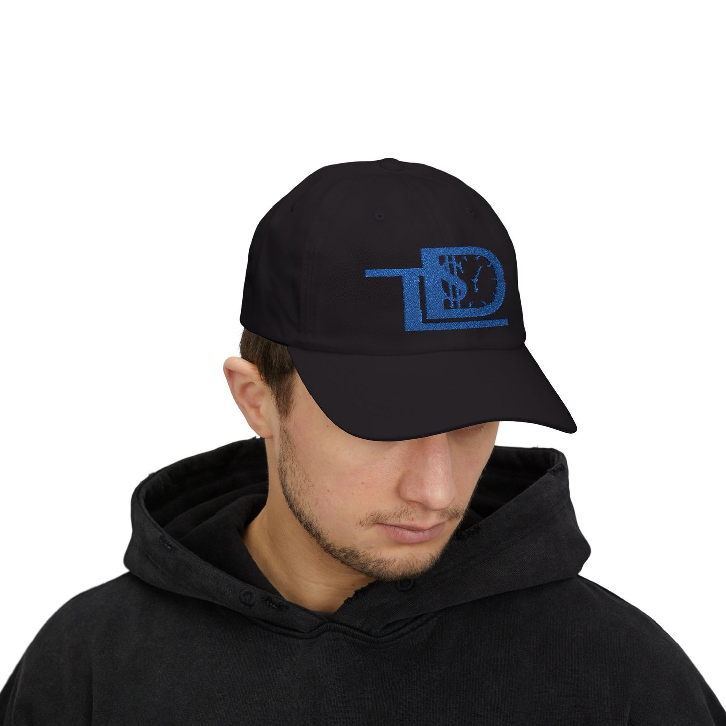 White Classic Dad Cap with Dollar Clock Design - Perfect for Gifting, Casual Outings, and Everyday Wear