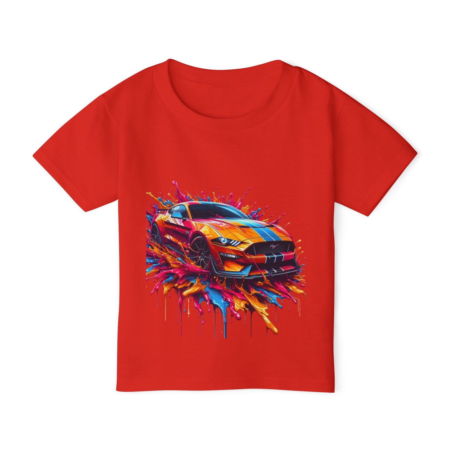 Vibrant Sports Car Toddler T-Shirt - Fun & Colorful Kids Tee