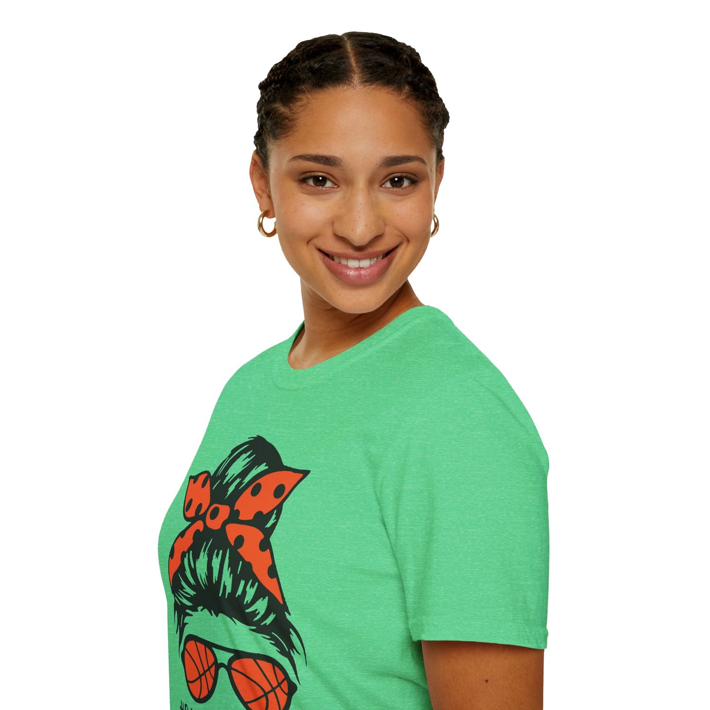 #BasketballMom Unisex Softstyle T-Shirt - Fun and Stylish Tee for Basketball Moms