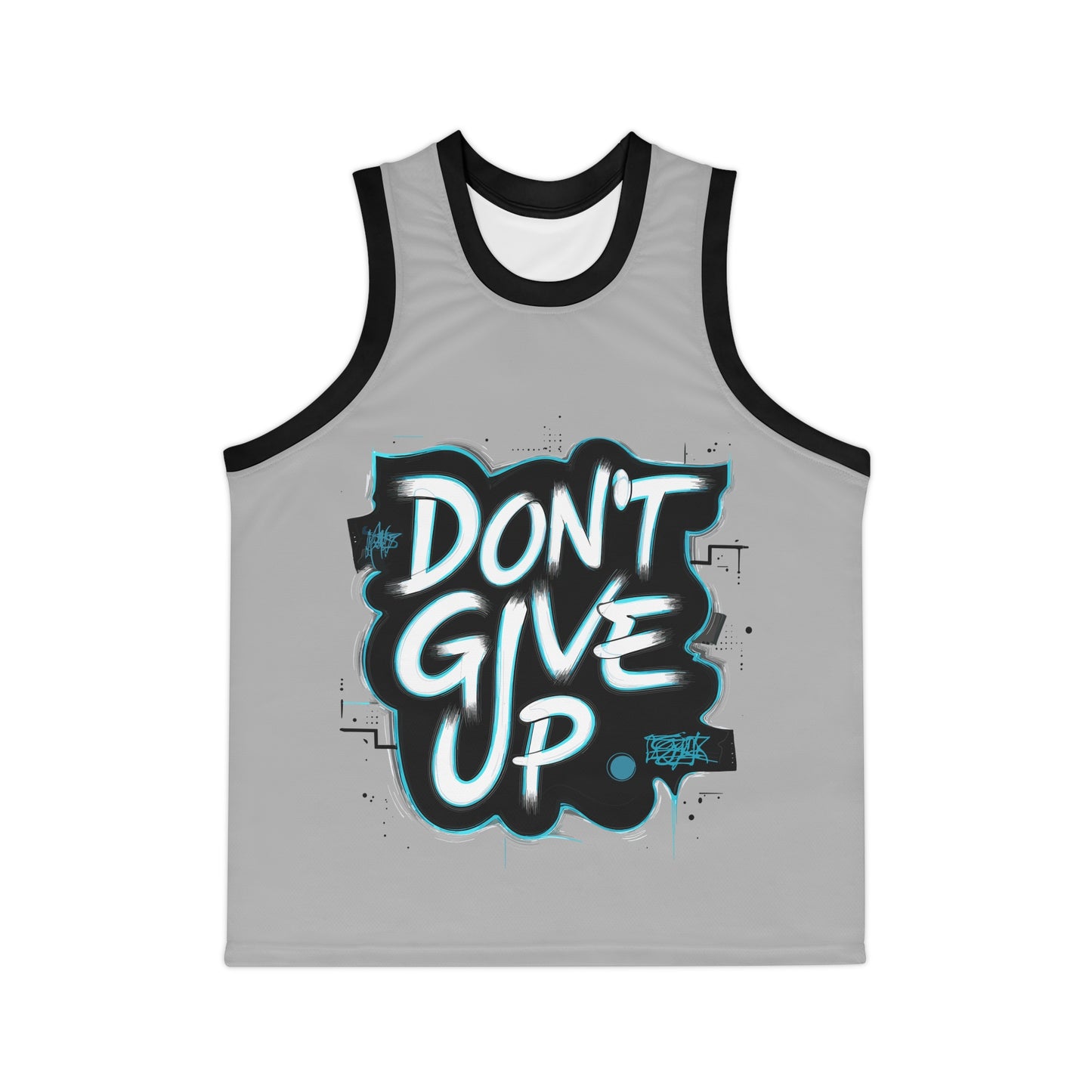 Unisex Basketball Jersey - Motivational Sport Tank, Perfect for Athletes, Workouts, Gifts, Don't Give Up Design