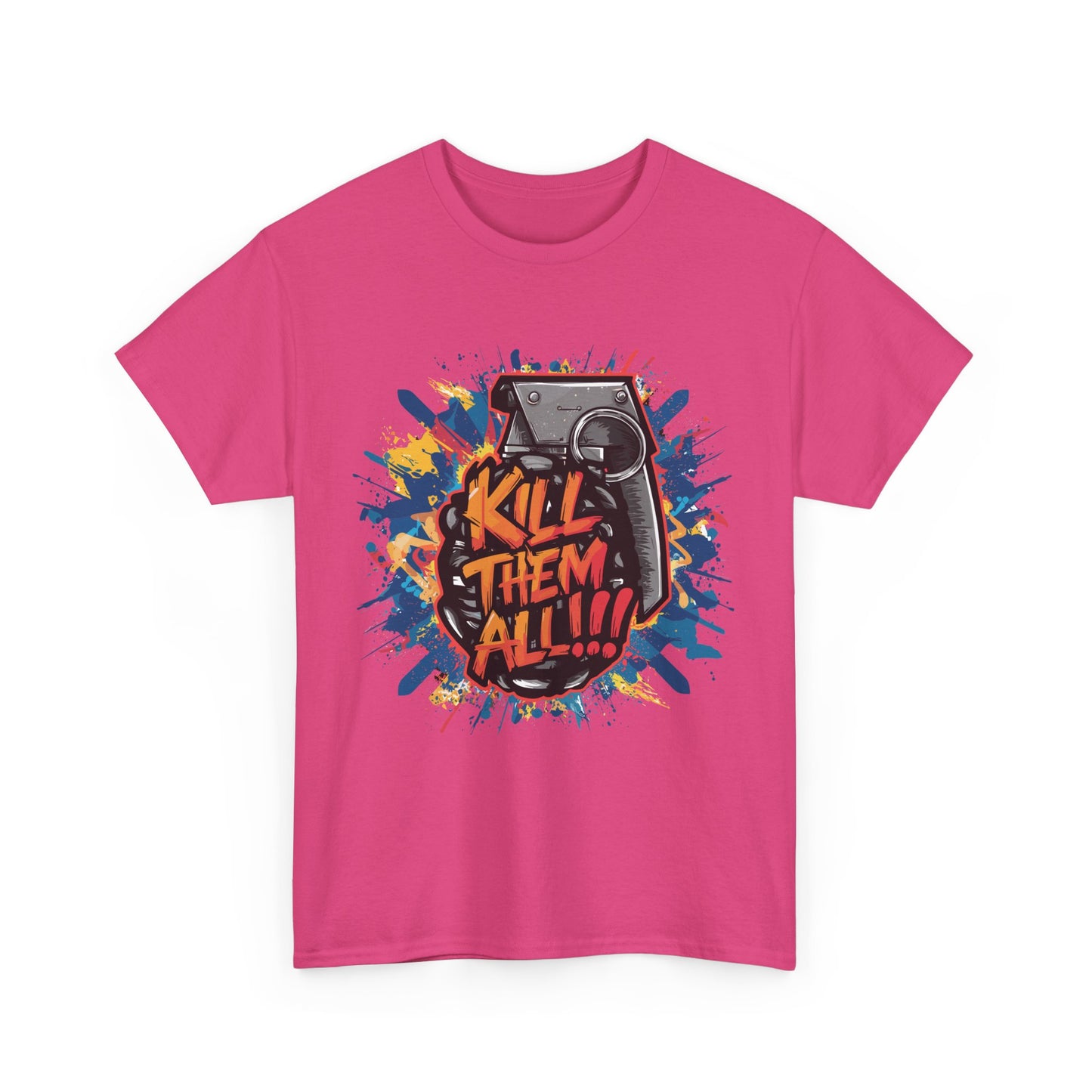 Unisex Graphic Tee with 'Kill Them All' Design | Casual Wear, Streetwear, Graphic T-Shirt, Gift for Gamers, Statement Shirt