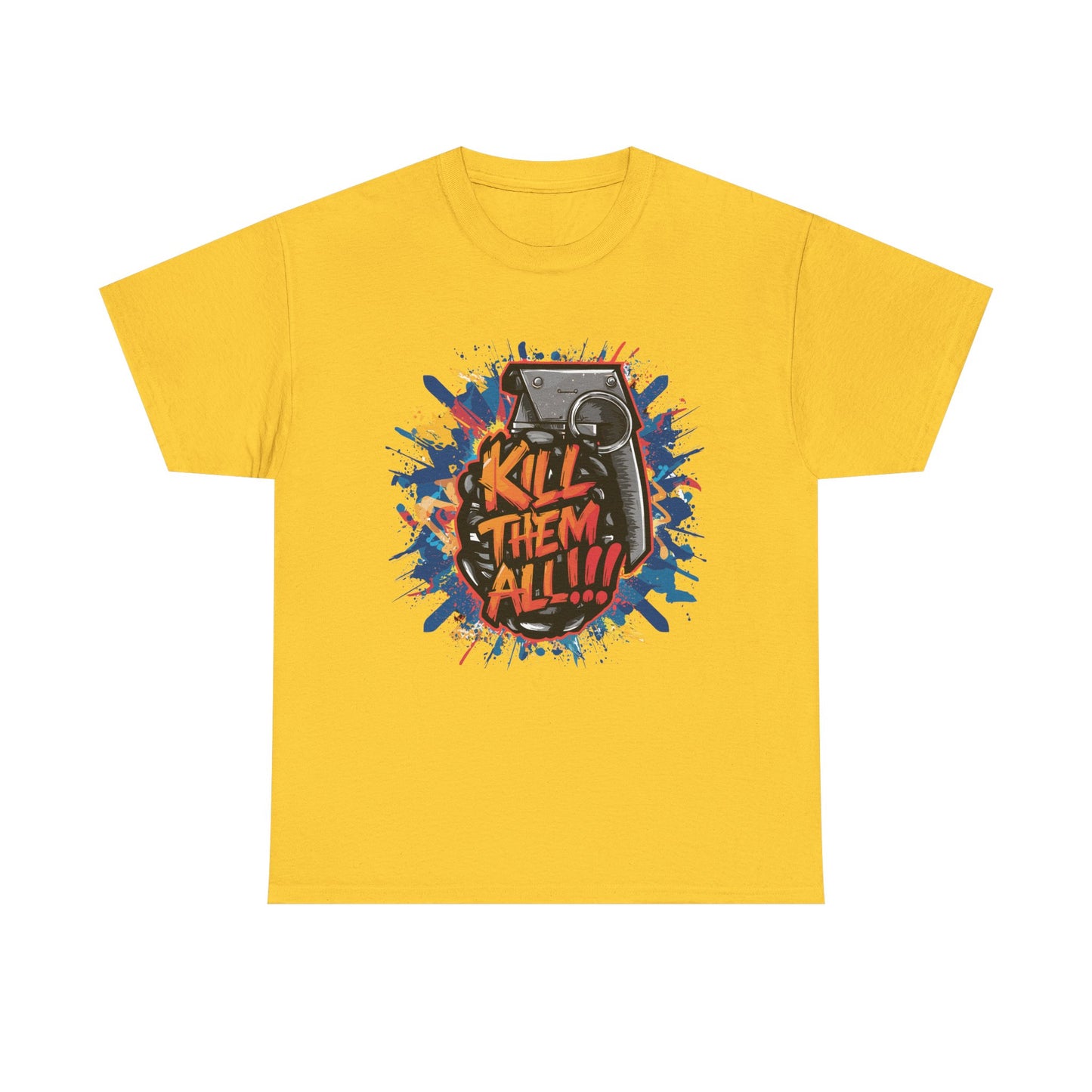 Unisex Graphic Tee with 'Kill Them All' Design | Casual Wear, Streetwear, Graphic T-Shirt, Gift for Gamers, Statement Shirt