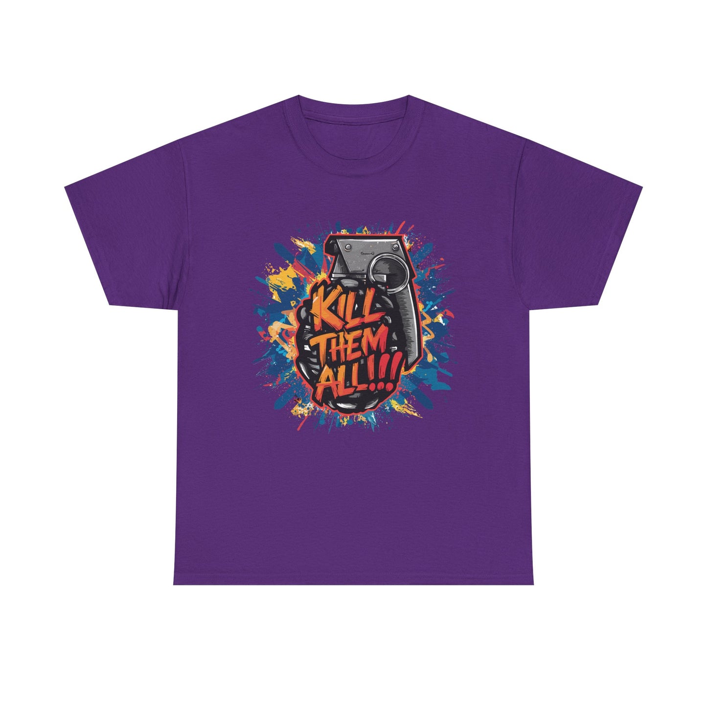 Unisex Graphic Tee with 'Kill Them All' Design | Casual Wear, Streetwear, Graphic T-Shirt, Gift for Gamers, Statement Shirt