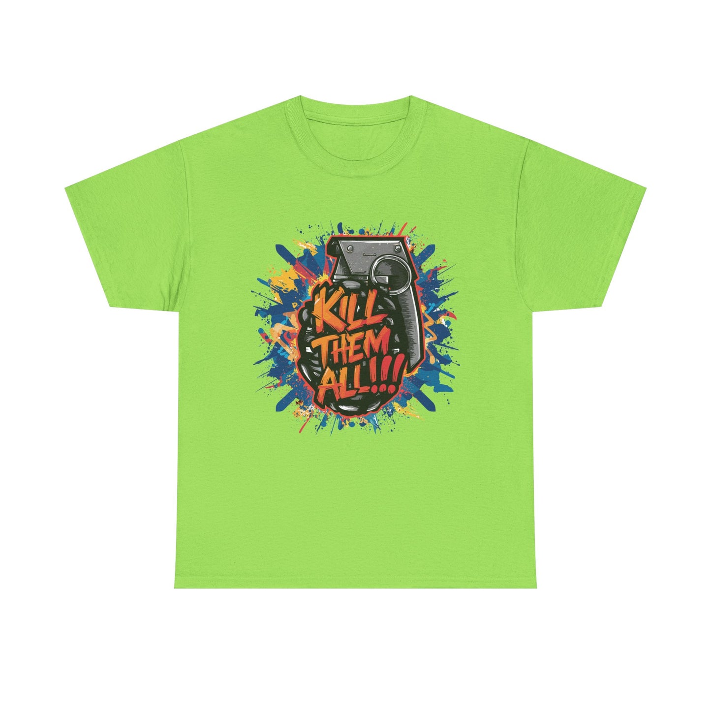 Unisex Graphic Tee with 'Kill Them All' Design | Casual Wear, Streetwear, Graphic T-Shirt, Gift for Gamers, Statement Shirt