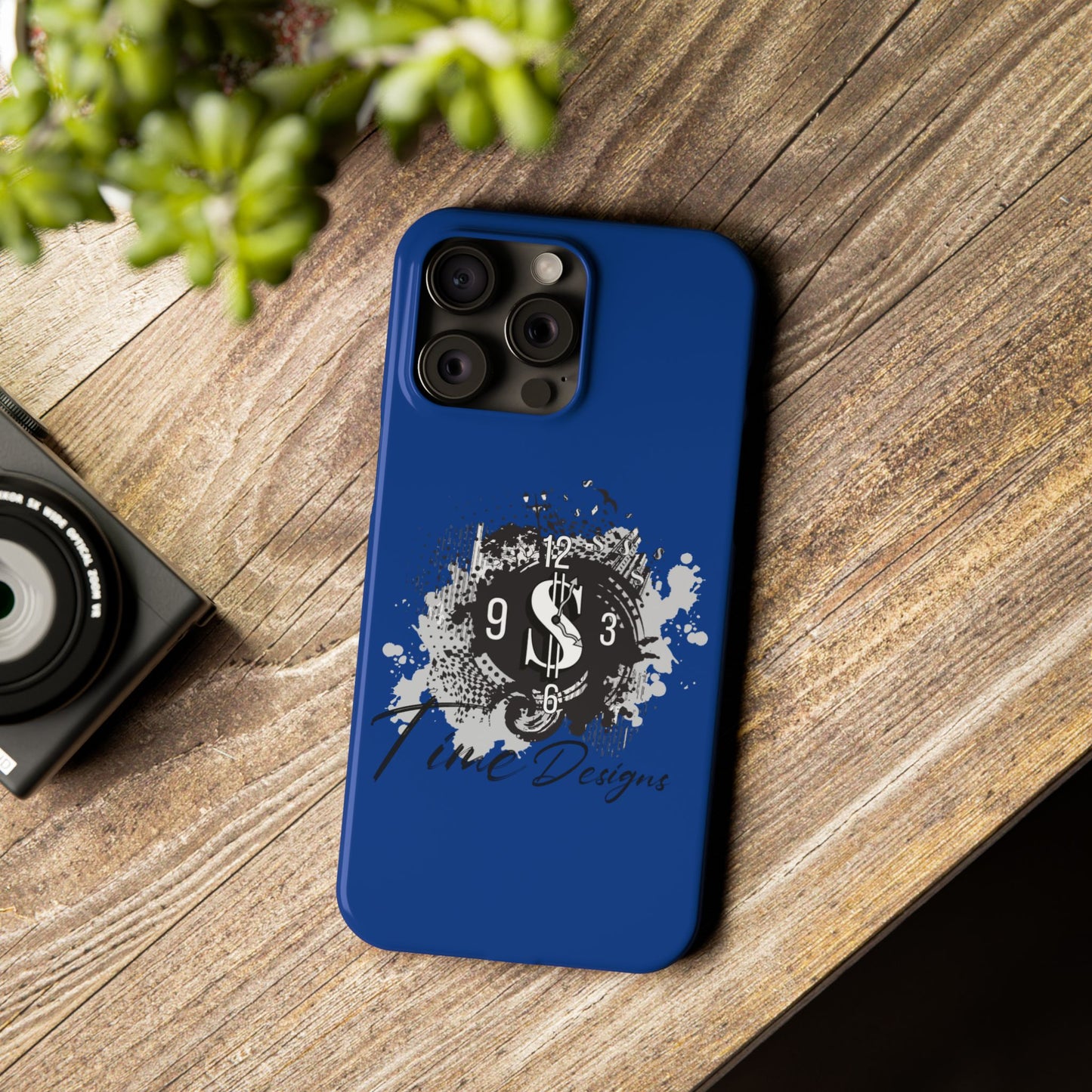 Stylish Dollar Clock Slim Phone Case | Time Designs