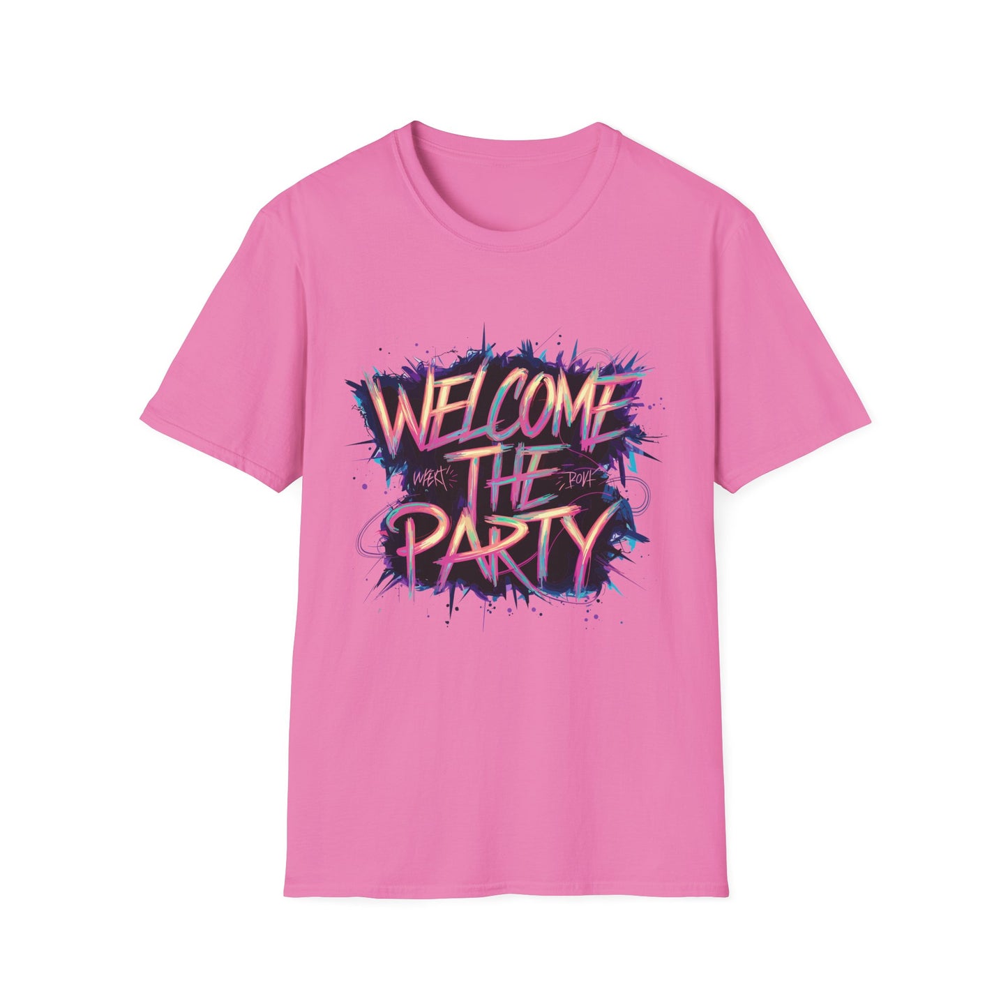 Welcome the Party Unisex Softstyle T-Shirt, Party Shirt, Celebration Tee, Casual Wear, Gift for Party Lovers, Festival Clothing
