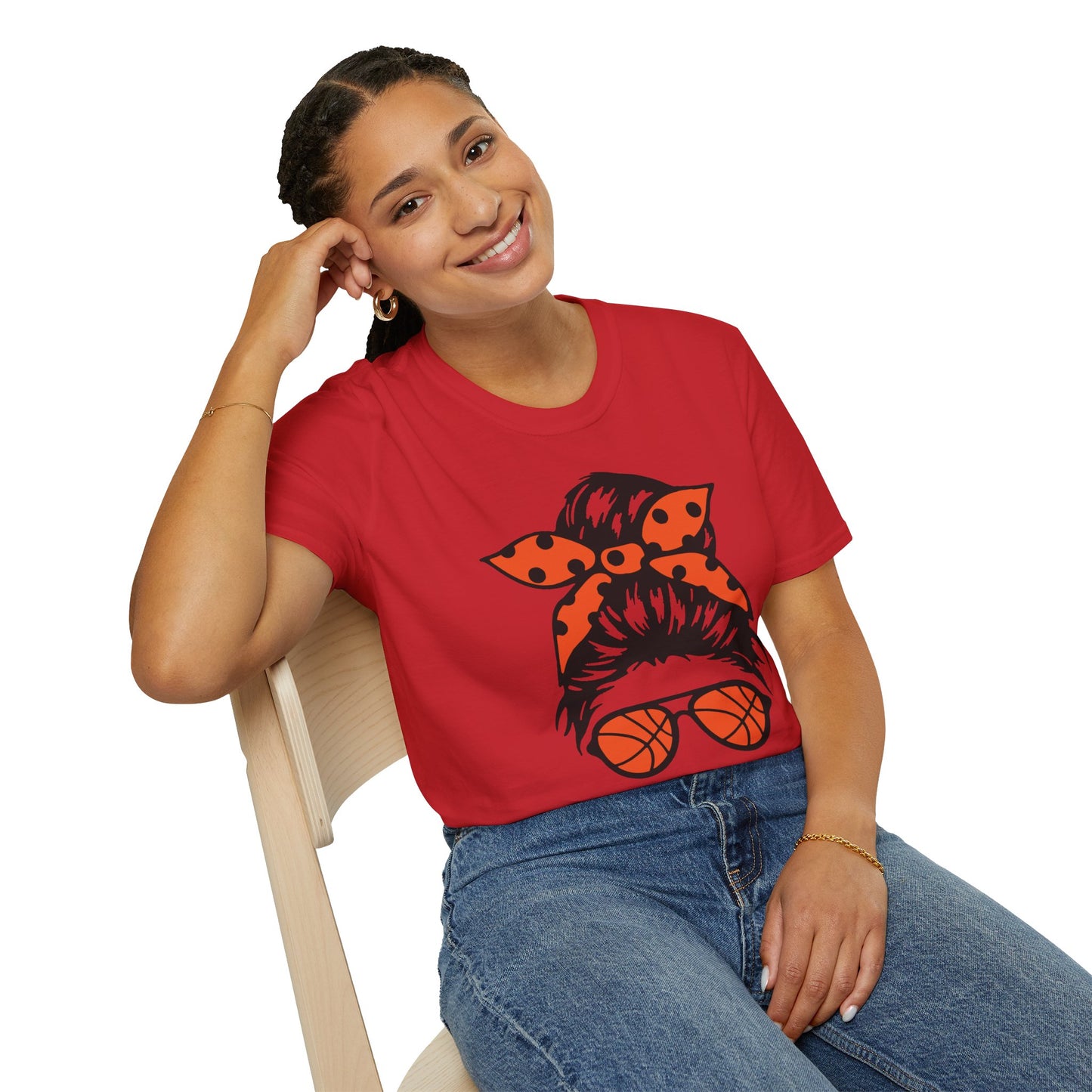 #BasketballMom Unisex Softstyle T-Shirt - Fun and Stylish Tee for Basketball Moms