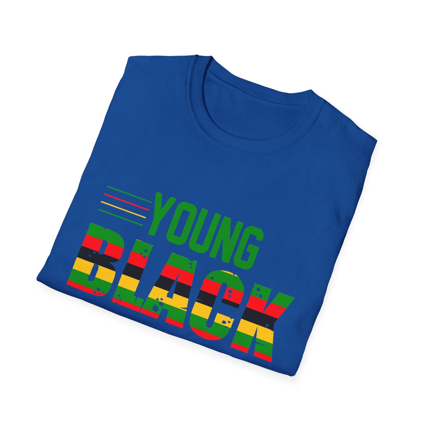 Young Black Free-Ish Unisex Softstyle T-Shirt, Celebratory Tee, Cultural Pride Shirt, Equality Apparel, Ideal for Events & Gifts