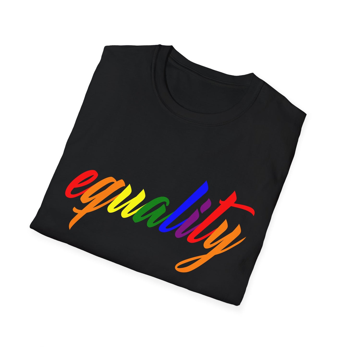 Unisex Equality T-Shirt, Softstyle Graphic Tee, LGBTQ+ Pride Apparel, Inclusive Fashion, Gift for Activists, Casual Wear