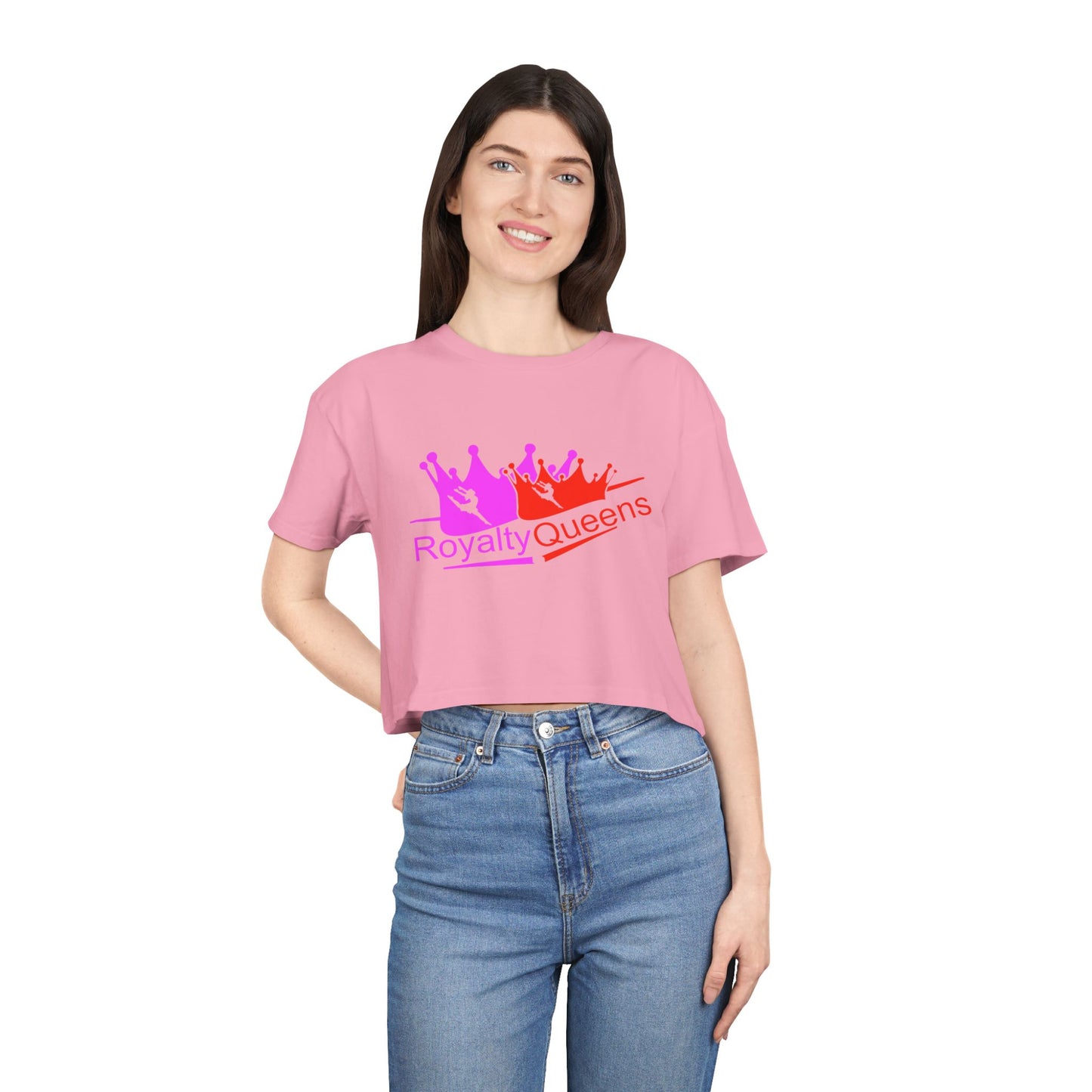 Royalty Queens Women's Crop Tee for Confident Style, Perfect for Festivals, Parties, Birthdays, Gifts & Casual Wear