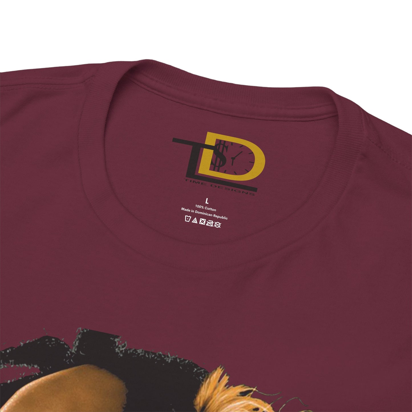 Unisex Heavy Cotton Tee - Inspiring Lion and Human Design