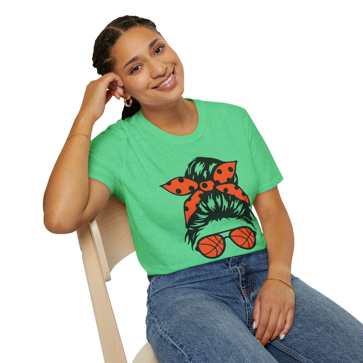 #BasketballMom Unisex Softstyle T-Shirt - Fun and Stylish Tee for Basketball Moms