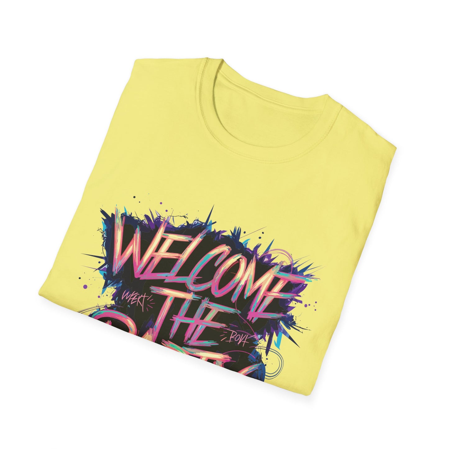 Welcome the Party Unisex Softstyle T-Shirt, Party Shirt, Celebration Tee, Casual Wear, Gift for Party Lovers, Festival Clothing