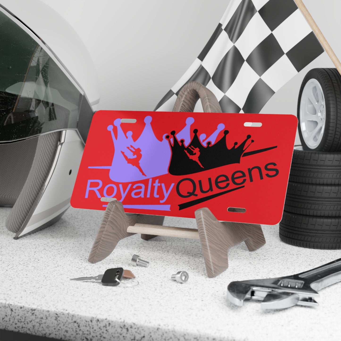 Royalty Queens Vanity Plate - Personalized Car Decor, Fun Gift for Queens, Birthday Celebration, Custom License Plate, Unique Auto Accessory