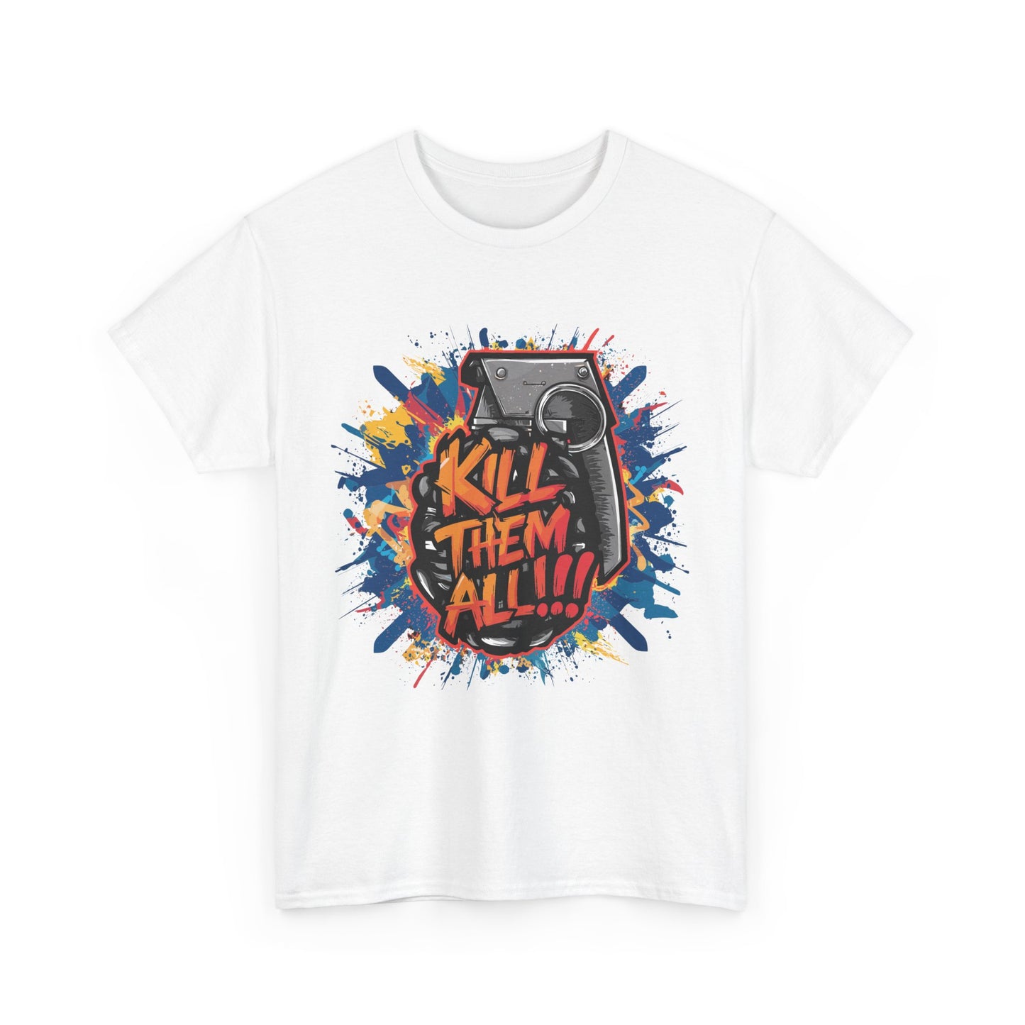 Unisex Graphic Tee with 'Kill Them All' Design | Casual Wear, Streetwear, Graphic T-Shirt, Gift for Gamers, Statement Shirt